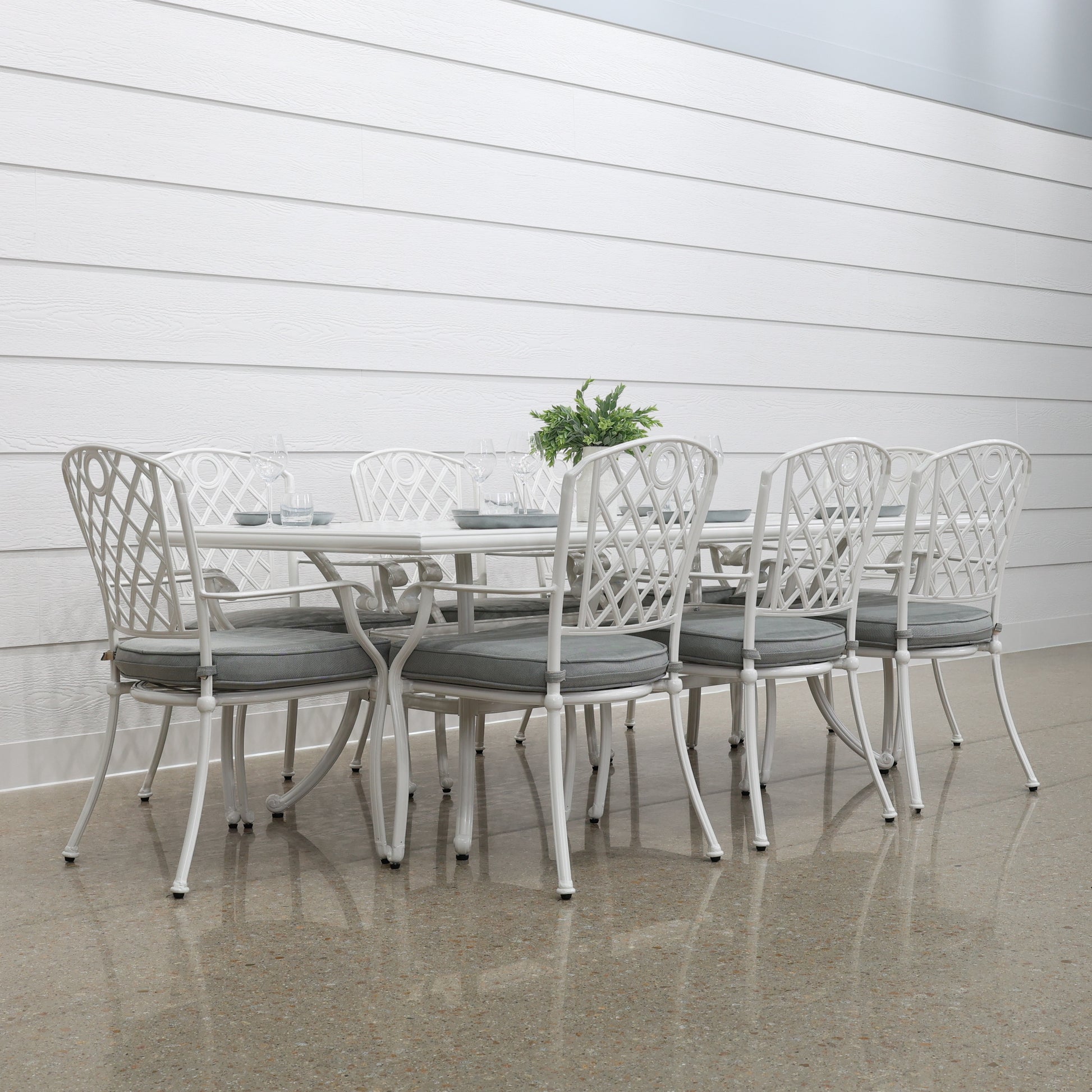 New Portarlington Dining Table - White Frame