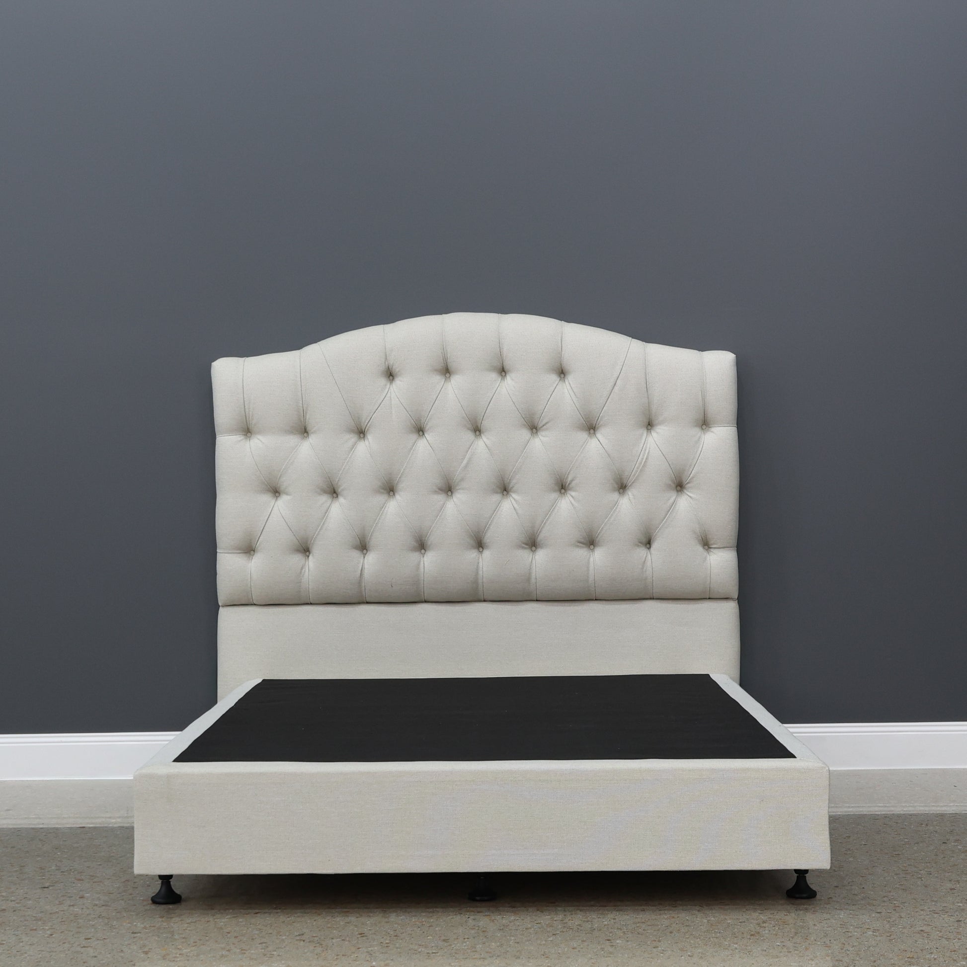 Brighton Upholstered Bedhead & Floating Base - Boston Oyster