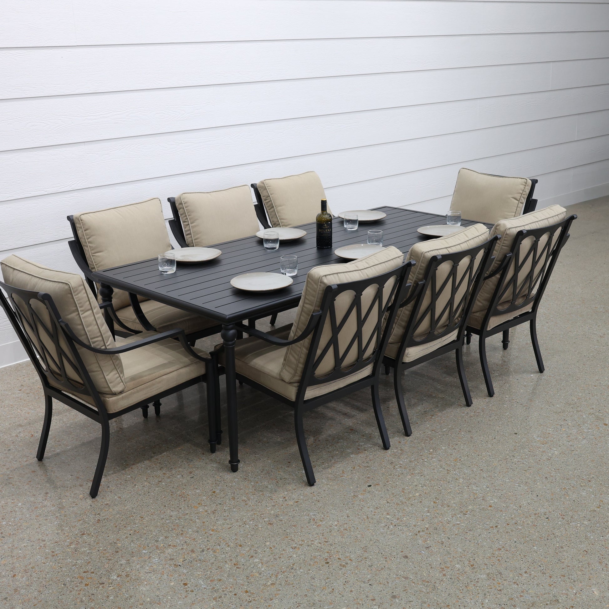 Elmore Dining Table - Rustic Black