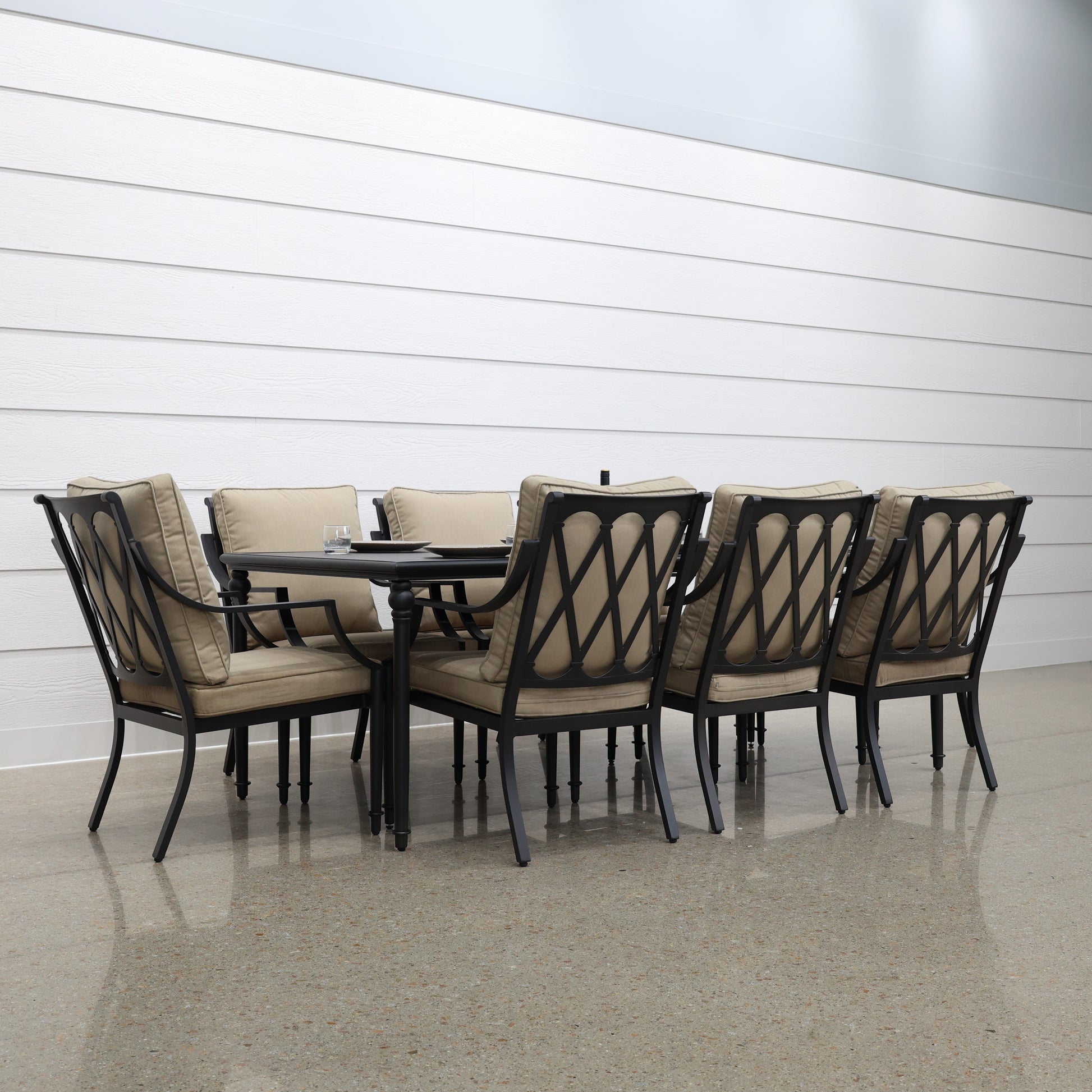 Elmore Dining Table - Rustic Black