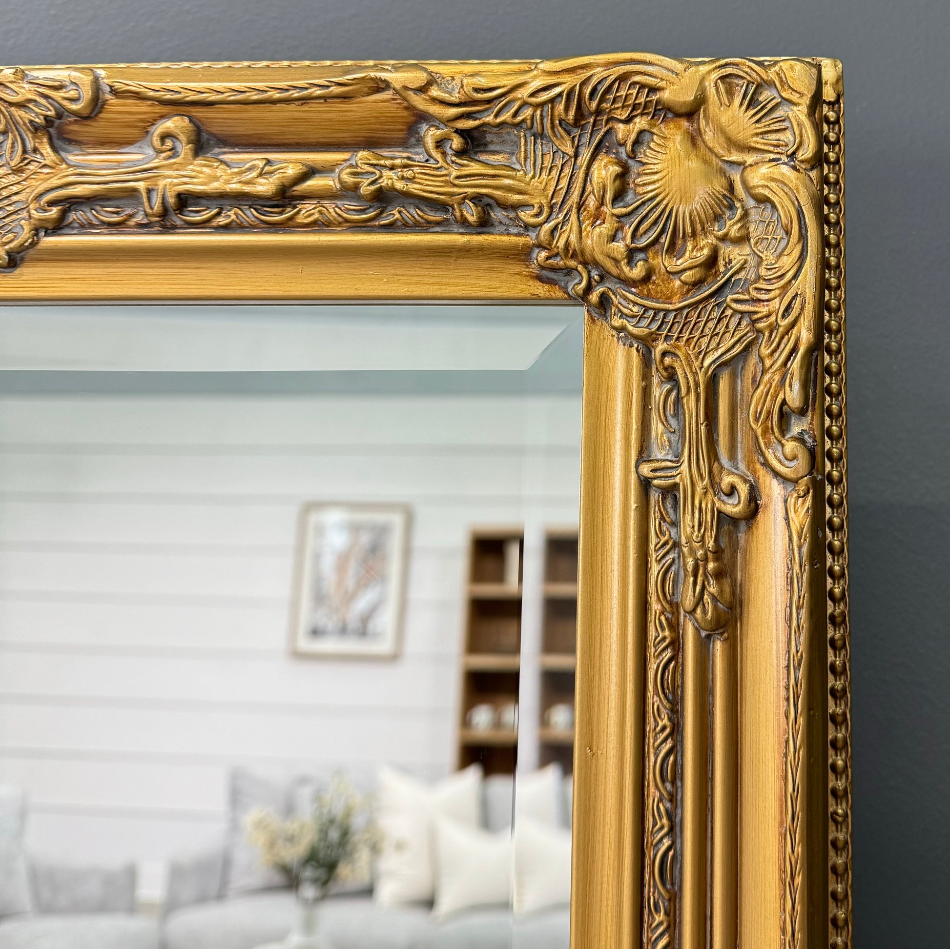Melbourne Large Decorative Mirror - Gold