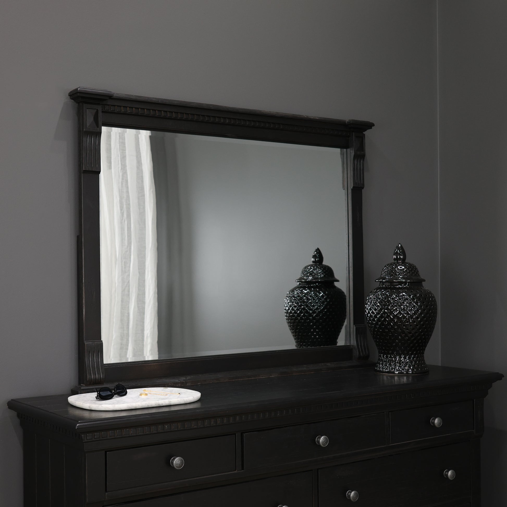 Adelaide Mirror - Black