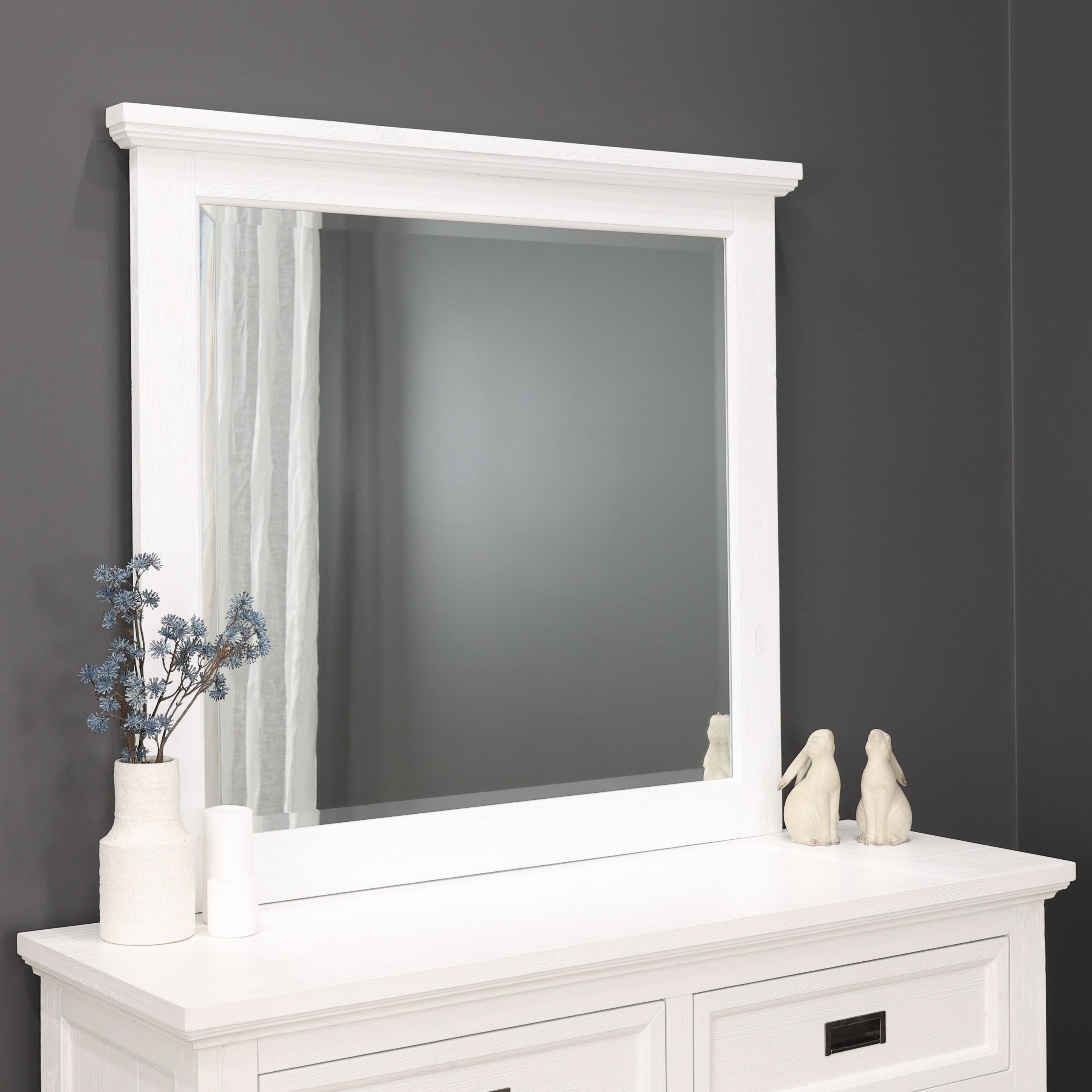 Provedore All White Dresser Mirror
