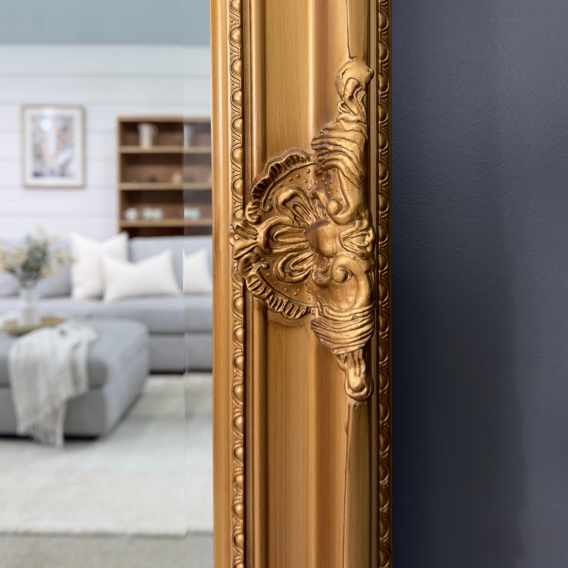 Melbourne Large Decorative Mirror - Gold