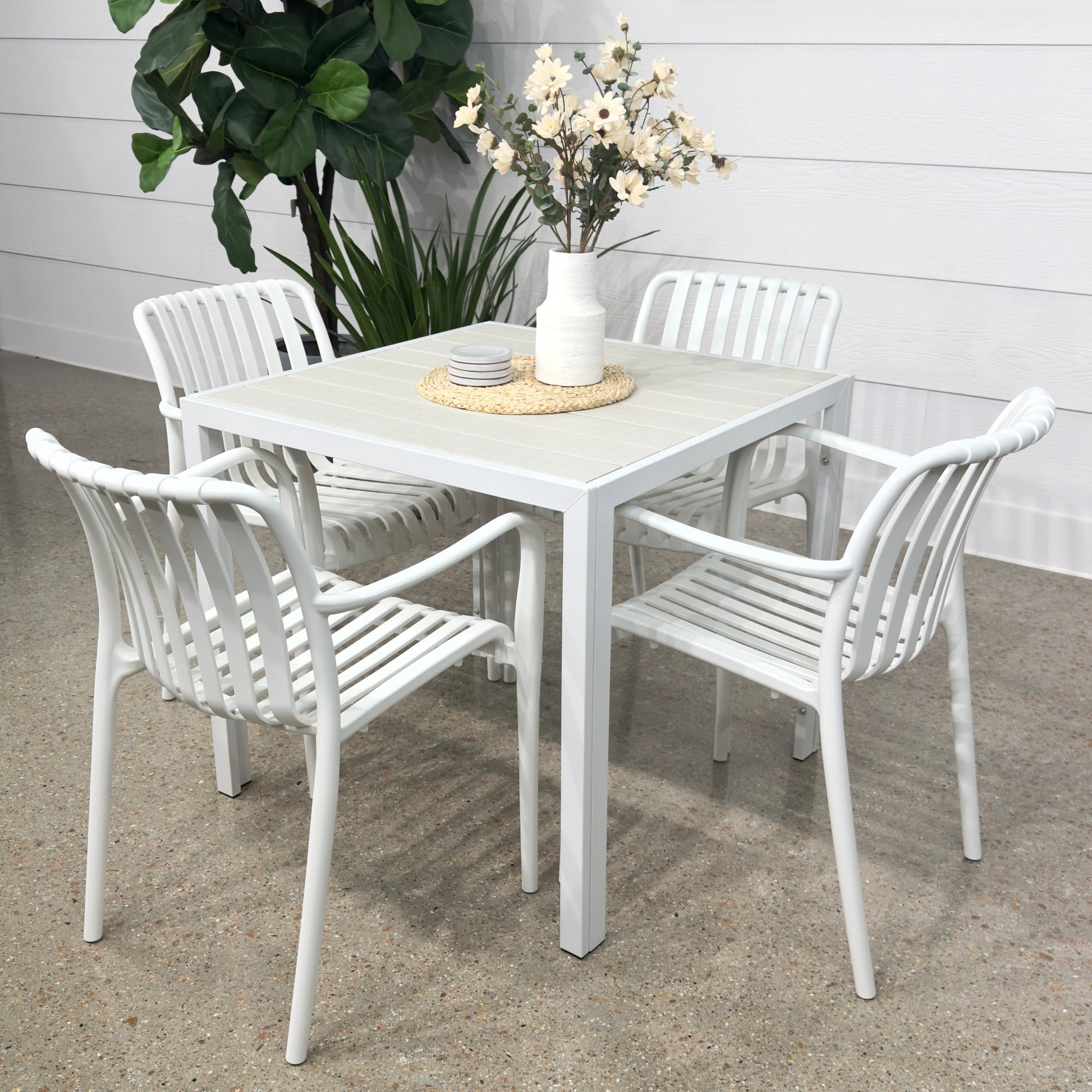 Newtown Square Dining Table - White