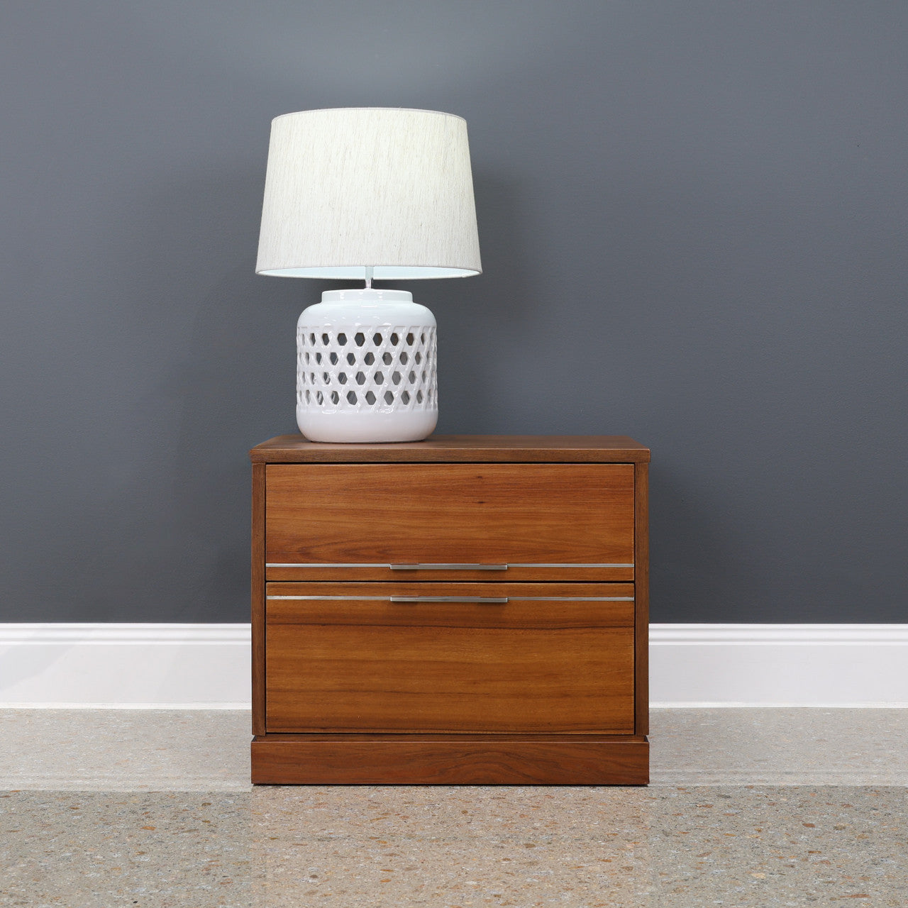 The Black Wood Bedside Table