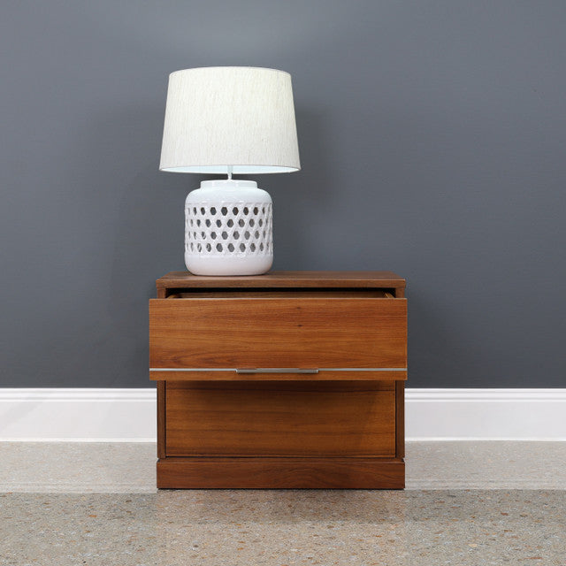 The Black Wood Bedside Table