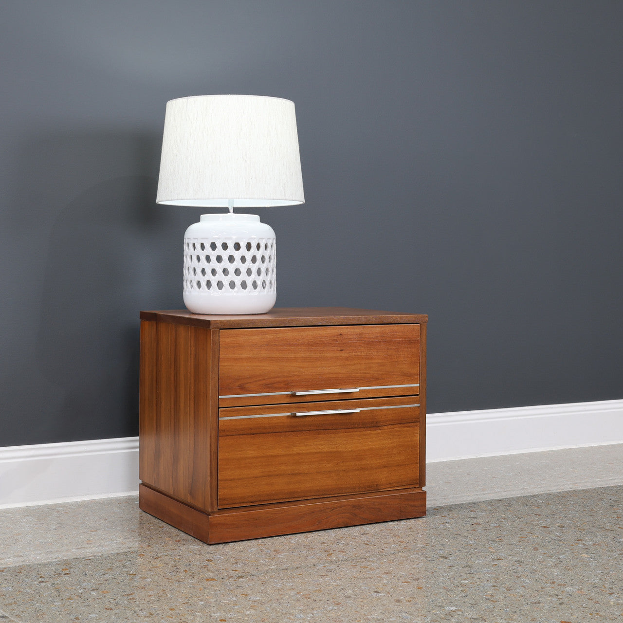 The Black Wood Bedside Table