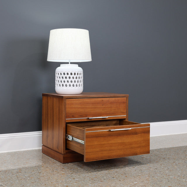 The Black Wood Bedside Table