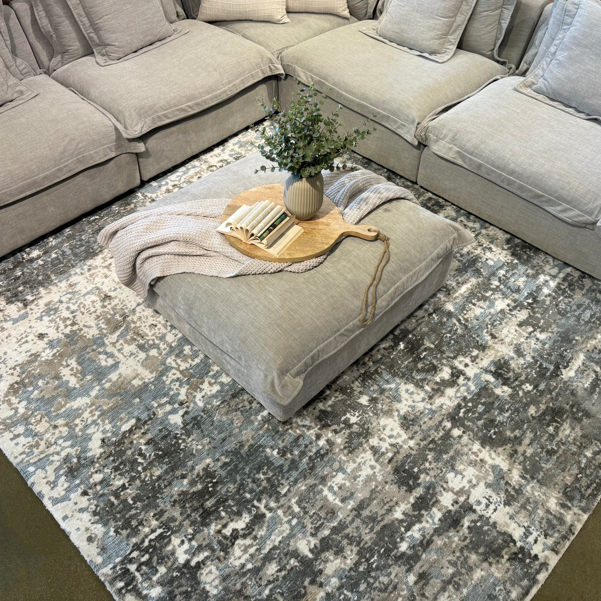 Seymour Rug - Lime Stone