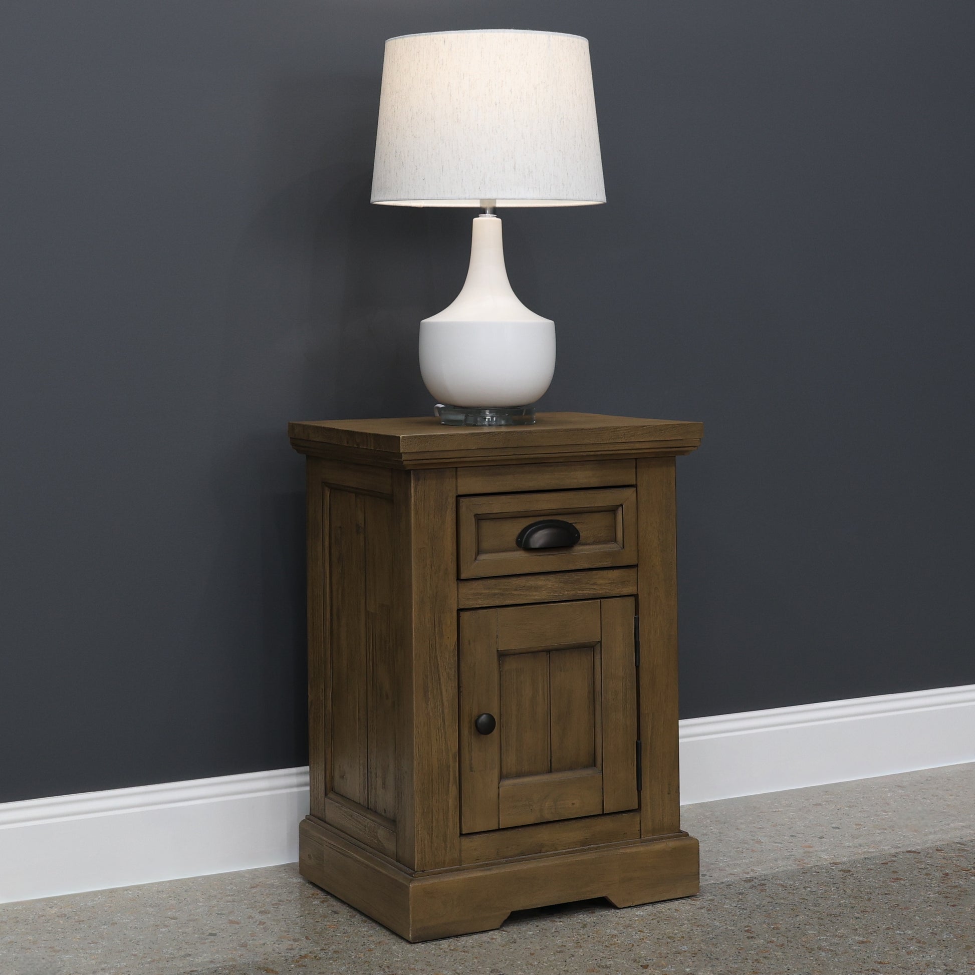Macedon Bedside Table 1 Door 1 Drawer