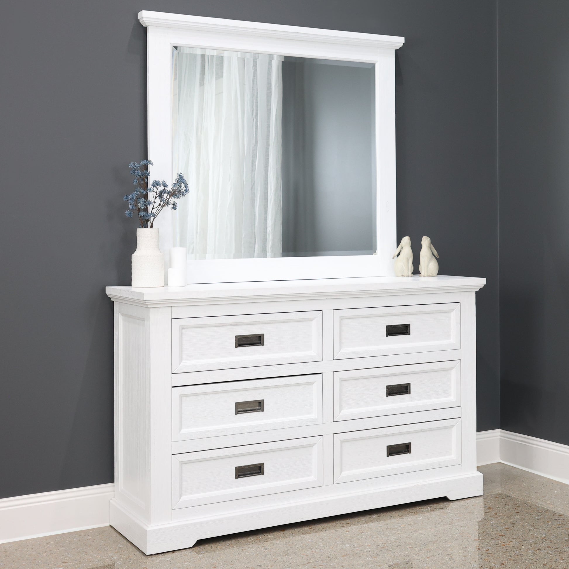 Provedore All White Dresser Mirror