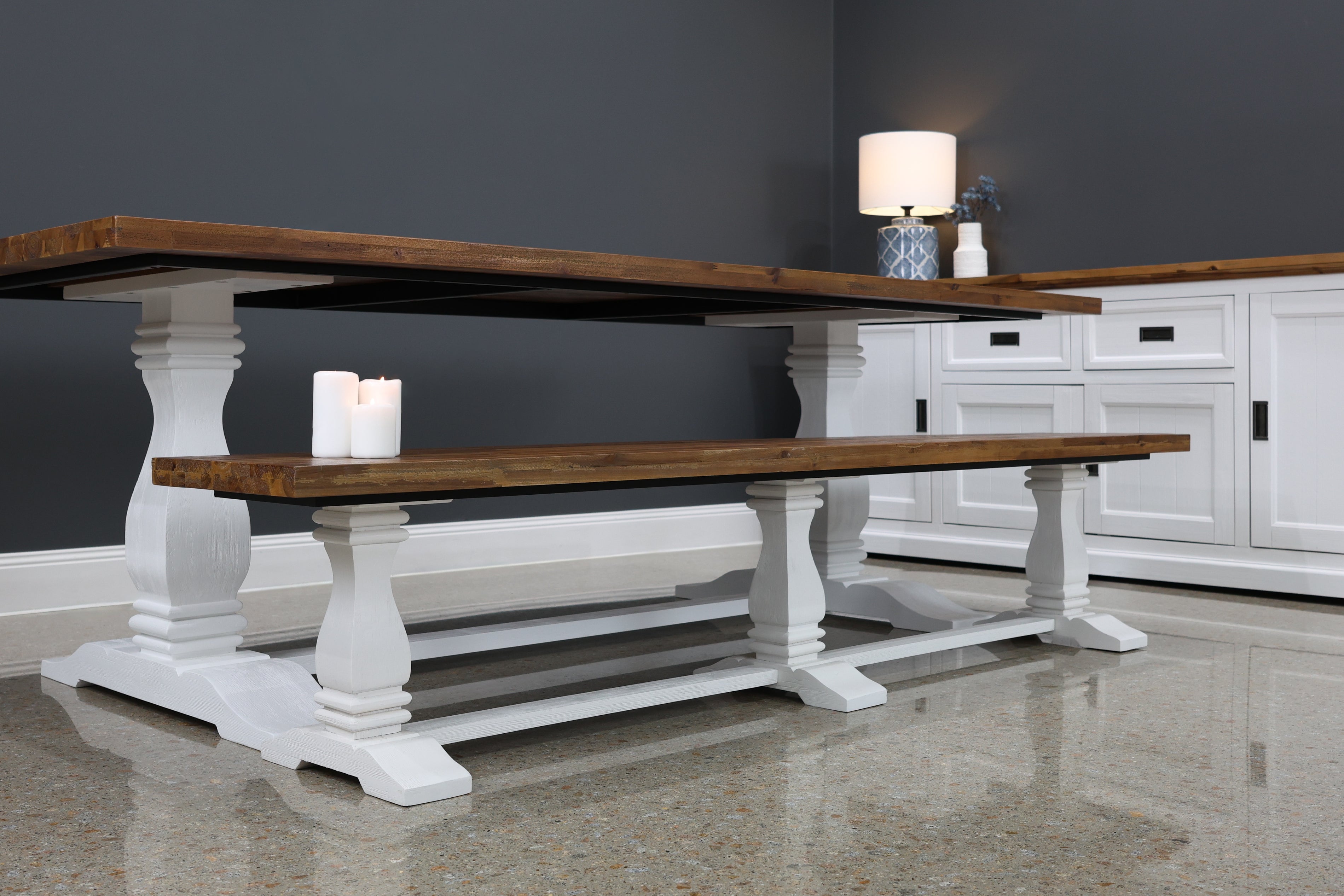 Provedore Two Tone Bench Seat