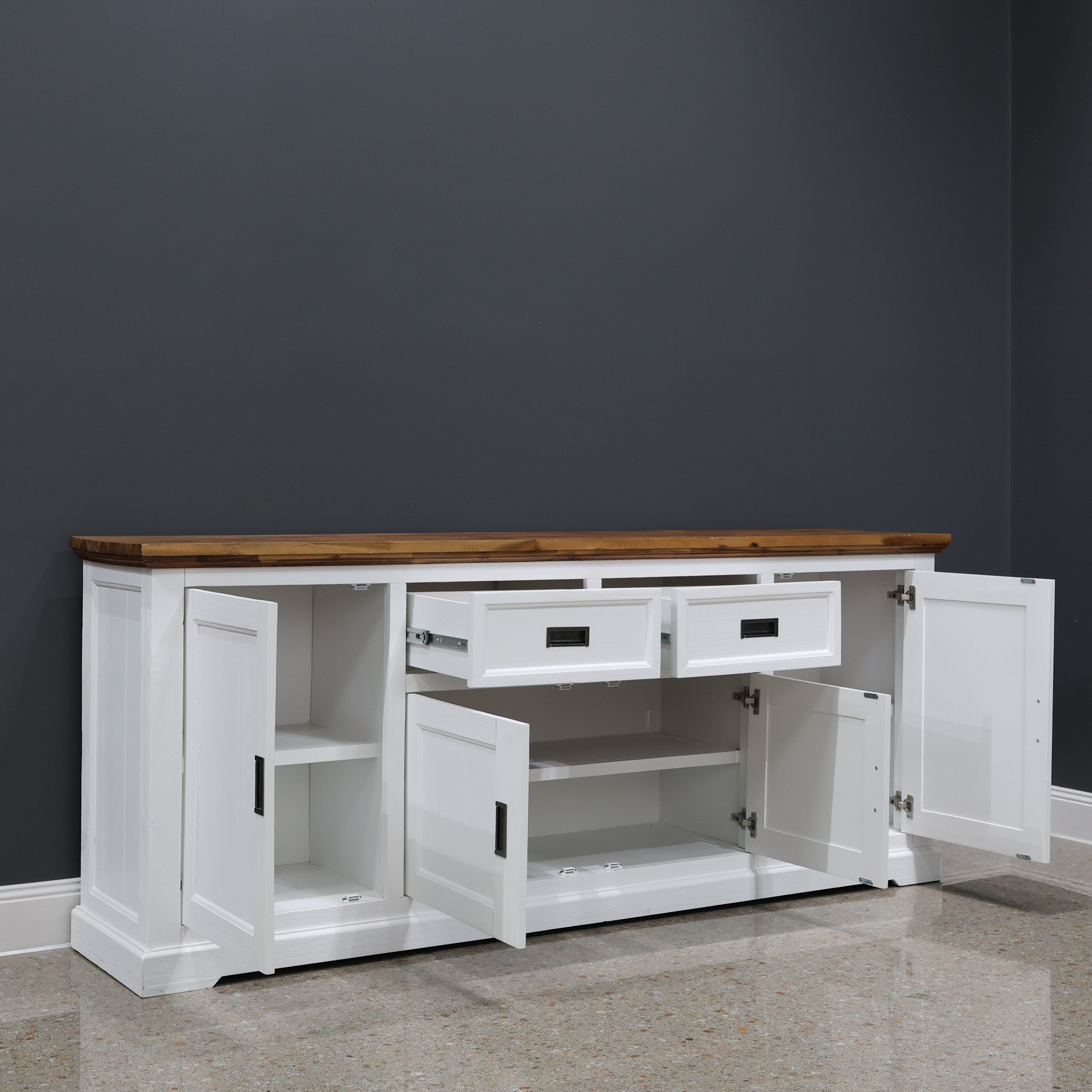 Provedore Two Tone Buffet - Large w/ 4 Doors, 2 Drawers