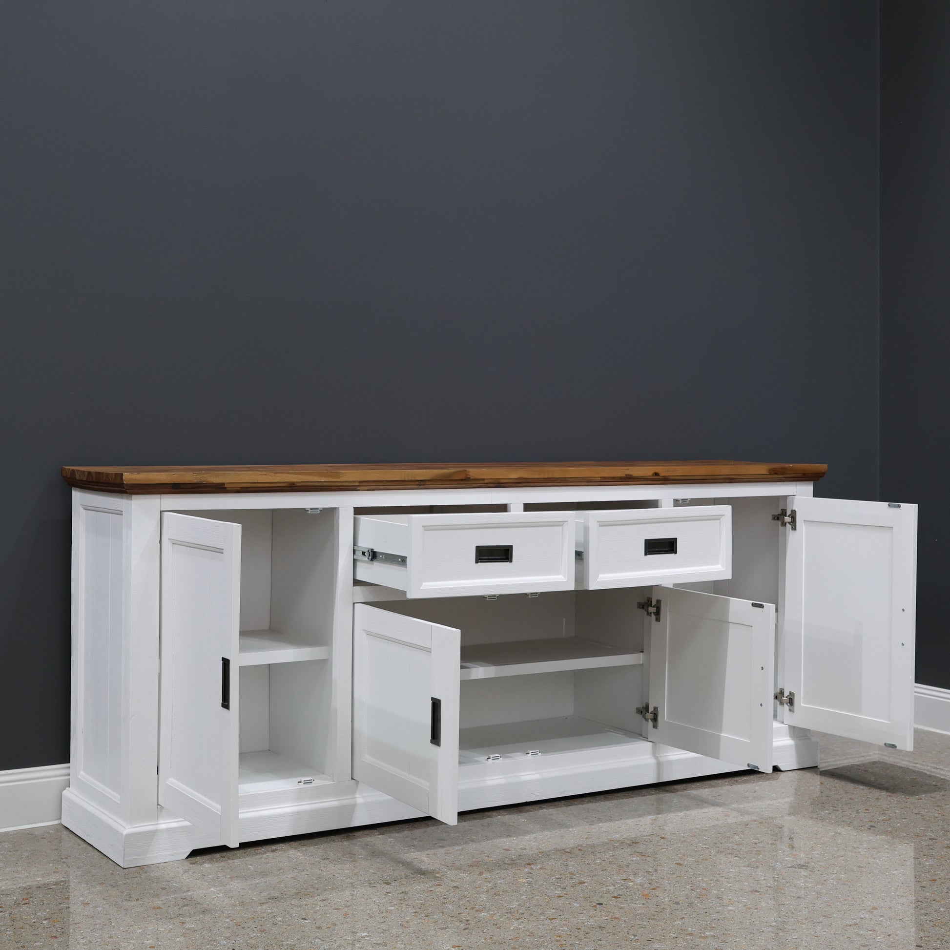 Provedore Two Tone Buffet - Large w/ 4 Doors, 2 Drawers