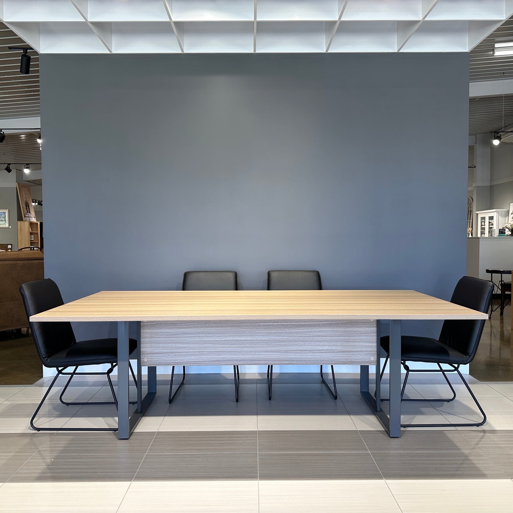 Performance 2400 Boardroom Table - Natural Oak/ Charcoal