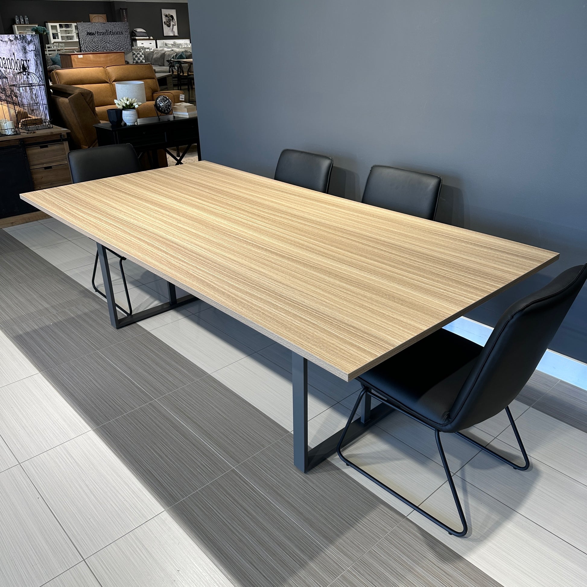 Performance 2400 Boardroom Table - Natural Oak/ Charcoal