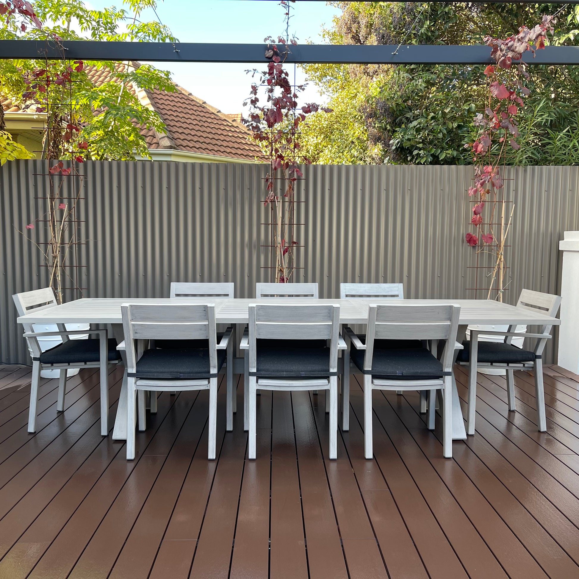 Inverloch 2.1m Table - Aged Teak