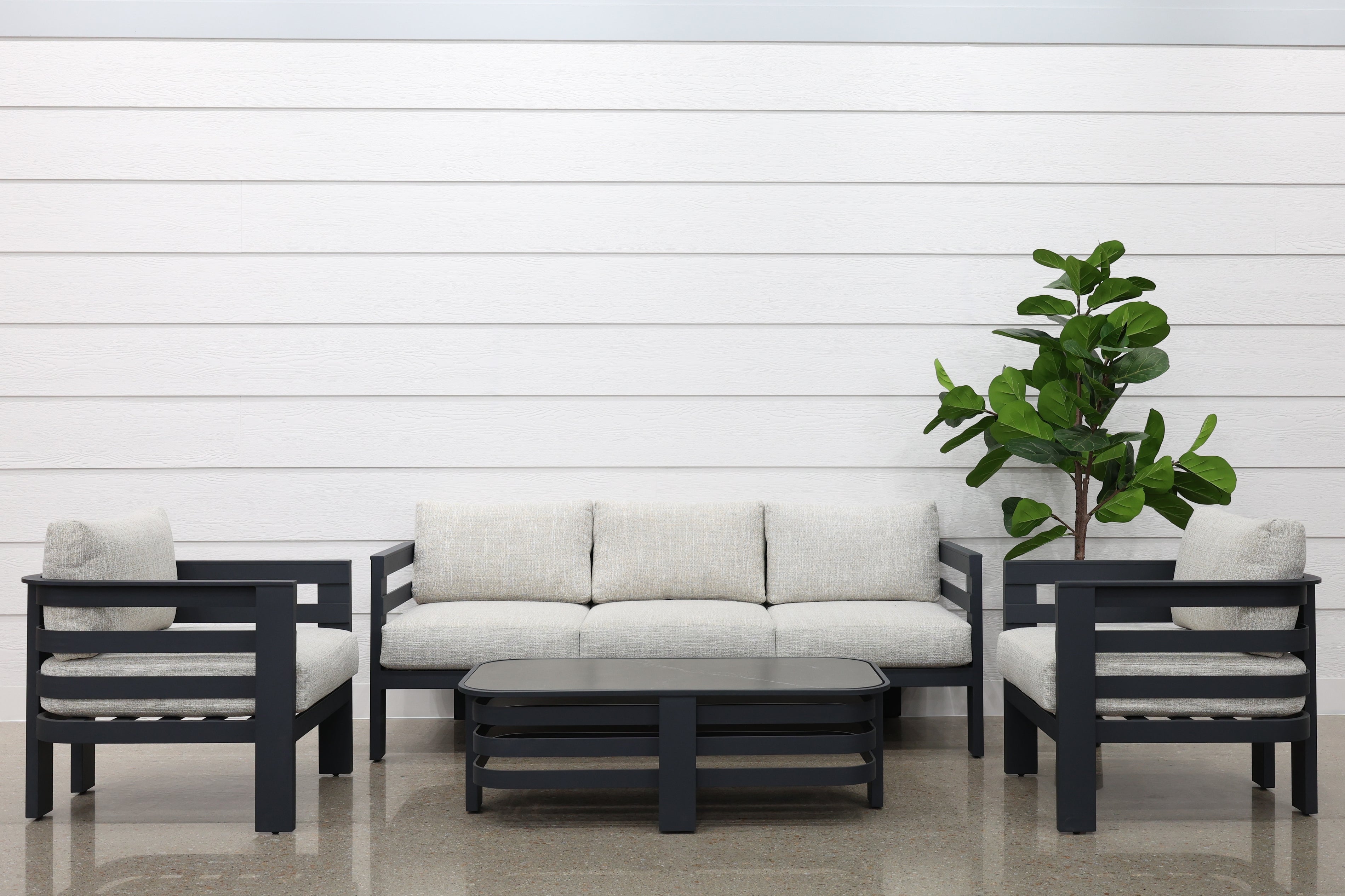 Bundalong 3 Seater, 2x Club Chairs & Coffee Table