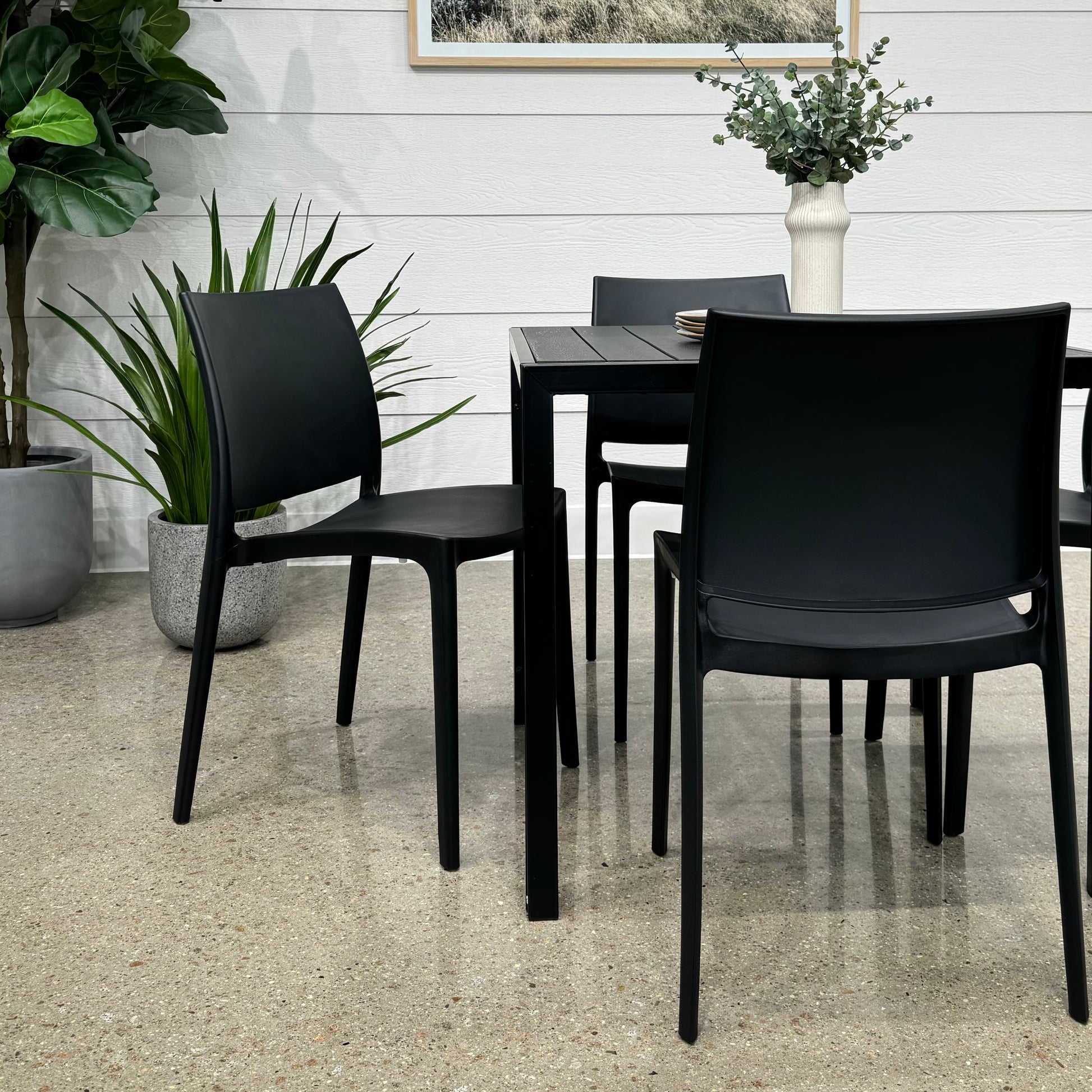 Anglesea Dining Chair Set - Black