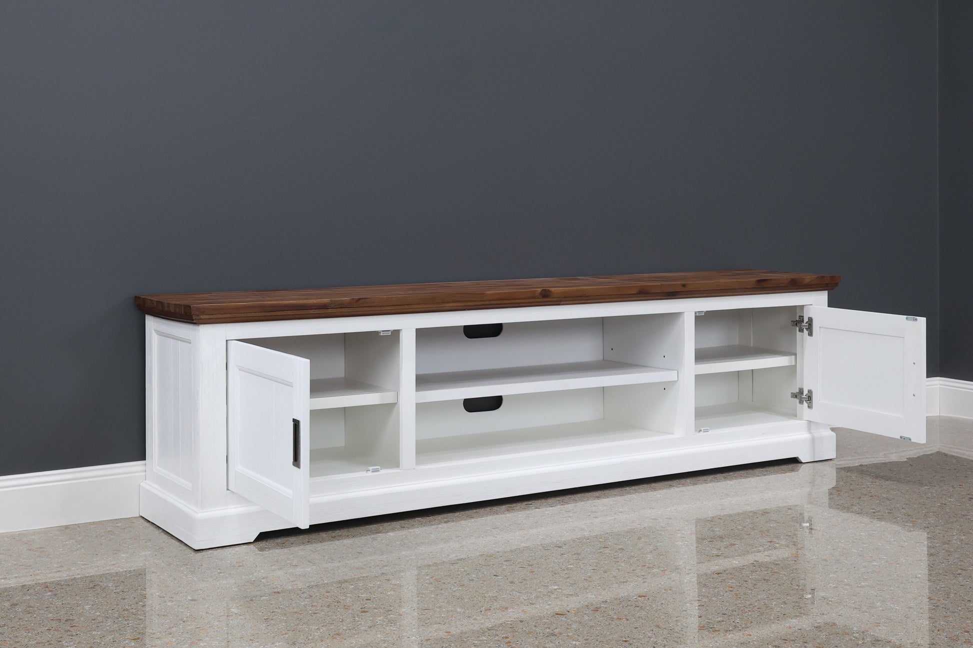 Provedore Two Tone Tv Unit - Large