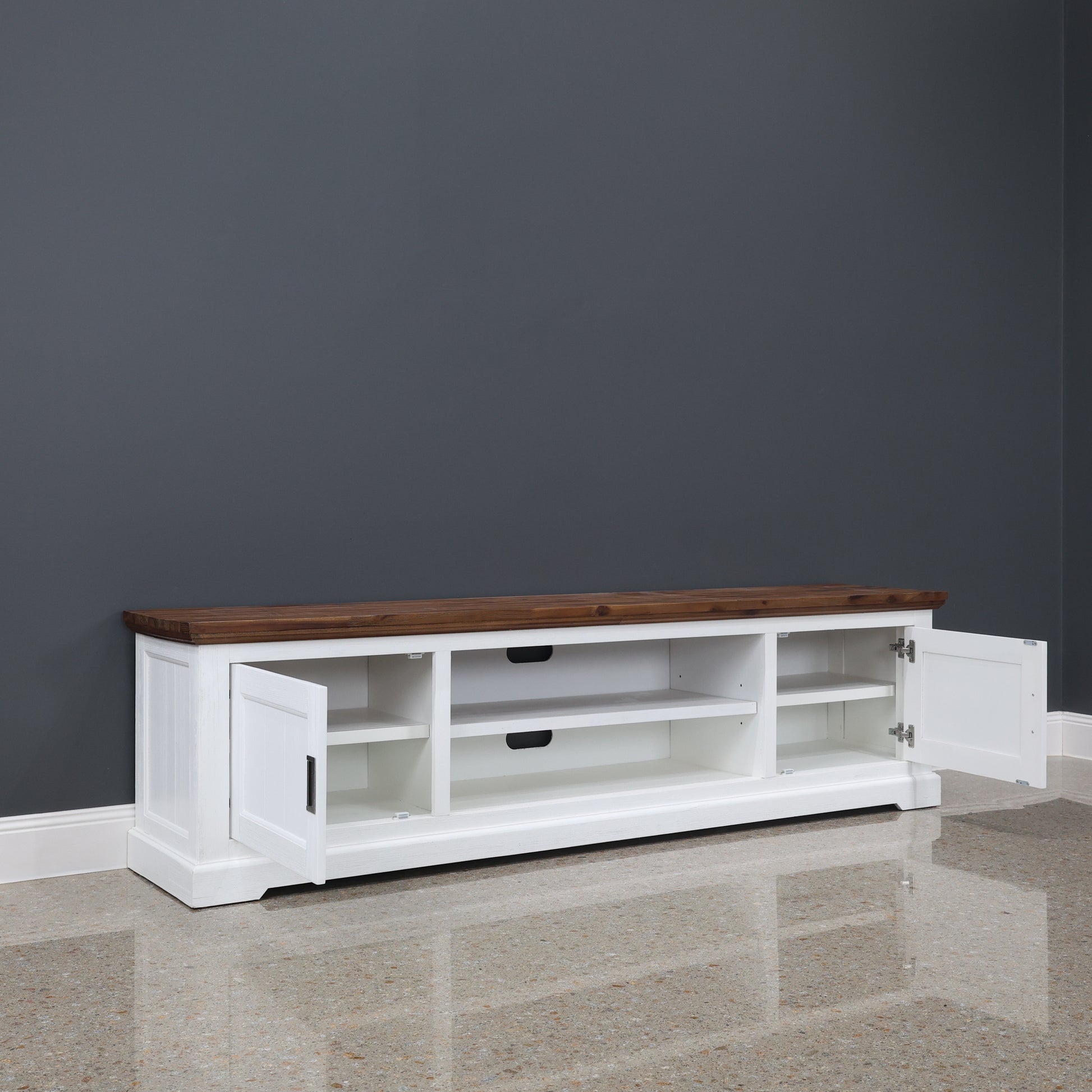 Provedore Two Tone Tv Unit - Large
