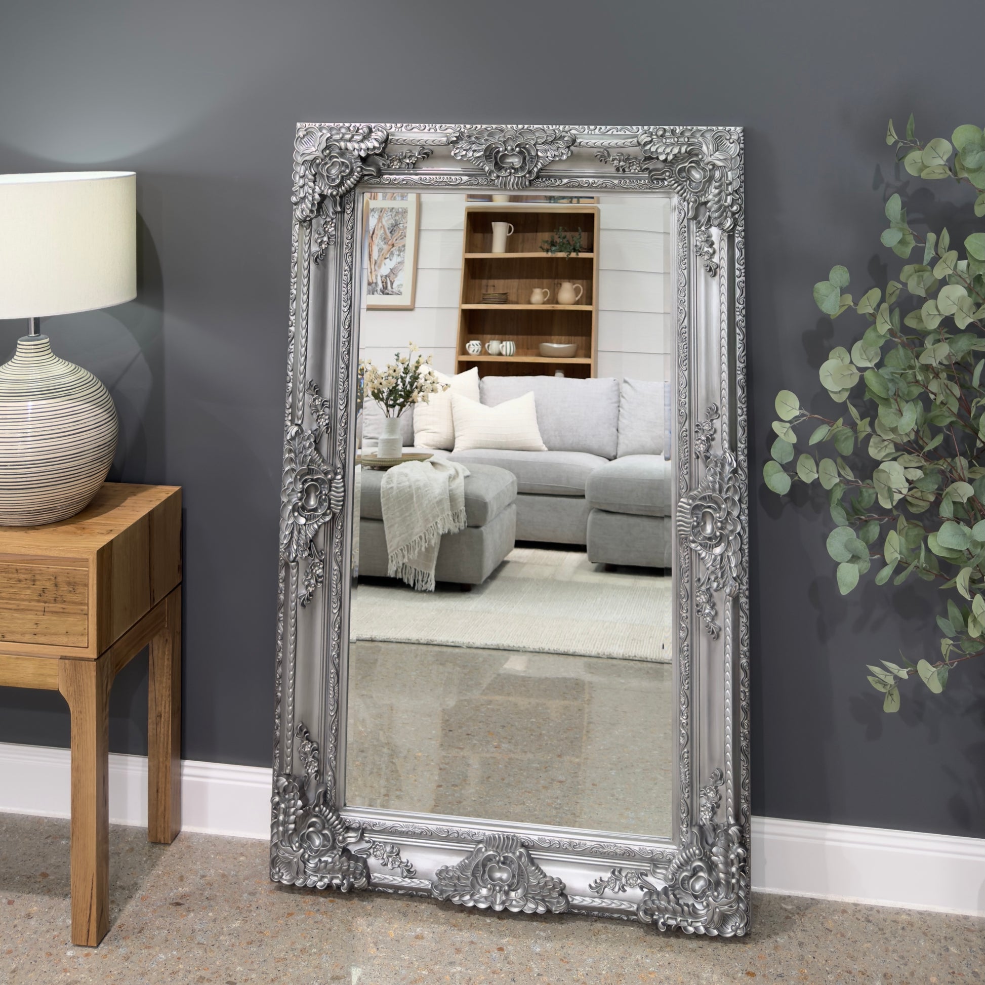 Isabella - Antique Mirror - Antique Silver