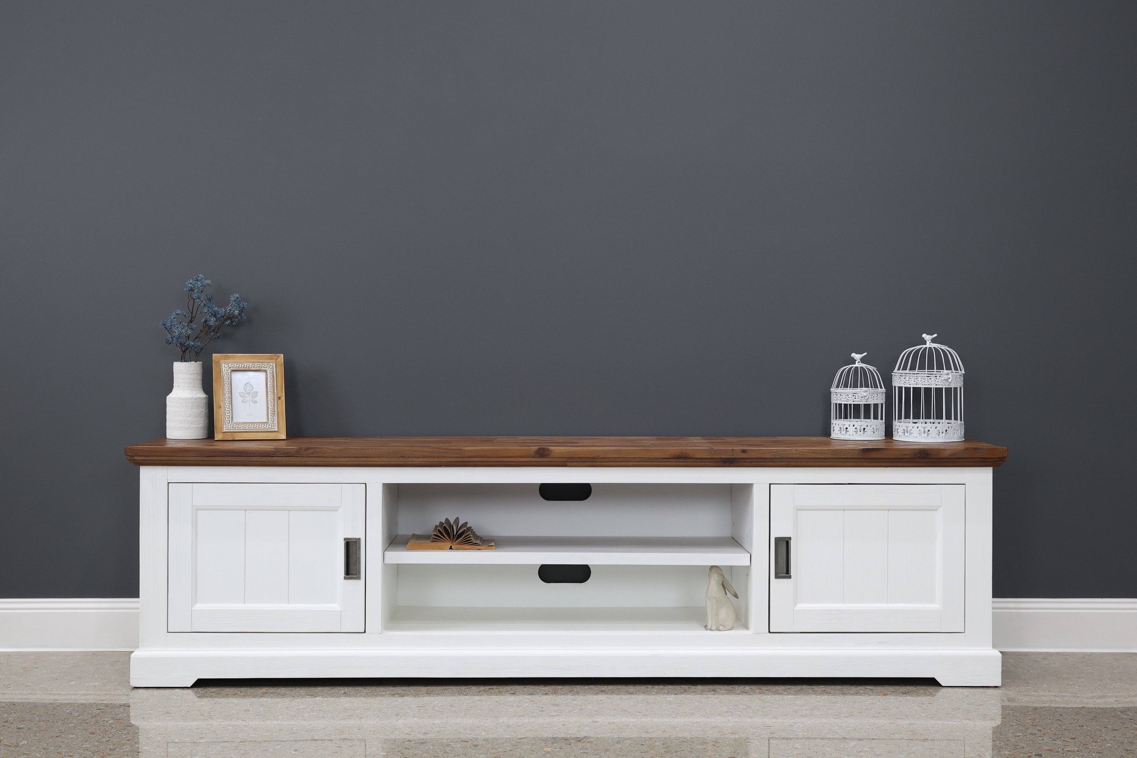 Provedore Two Tone Tv Unit - Large