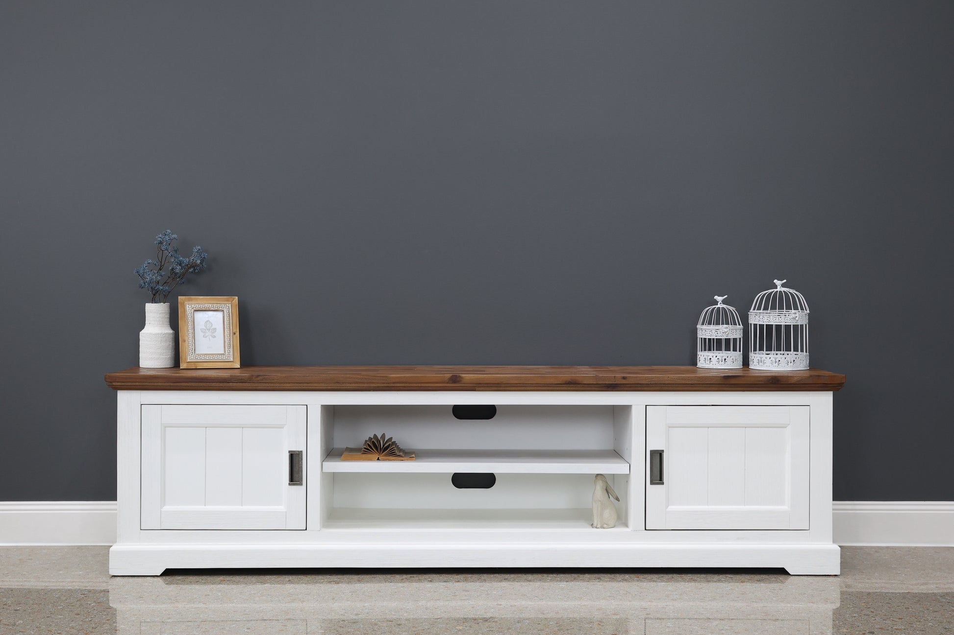 Provedore Two Tone Tv Unit - Large