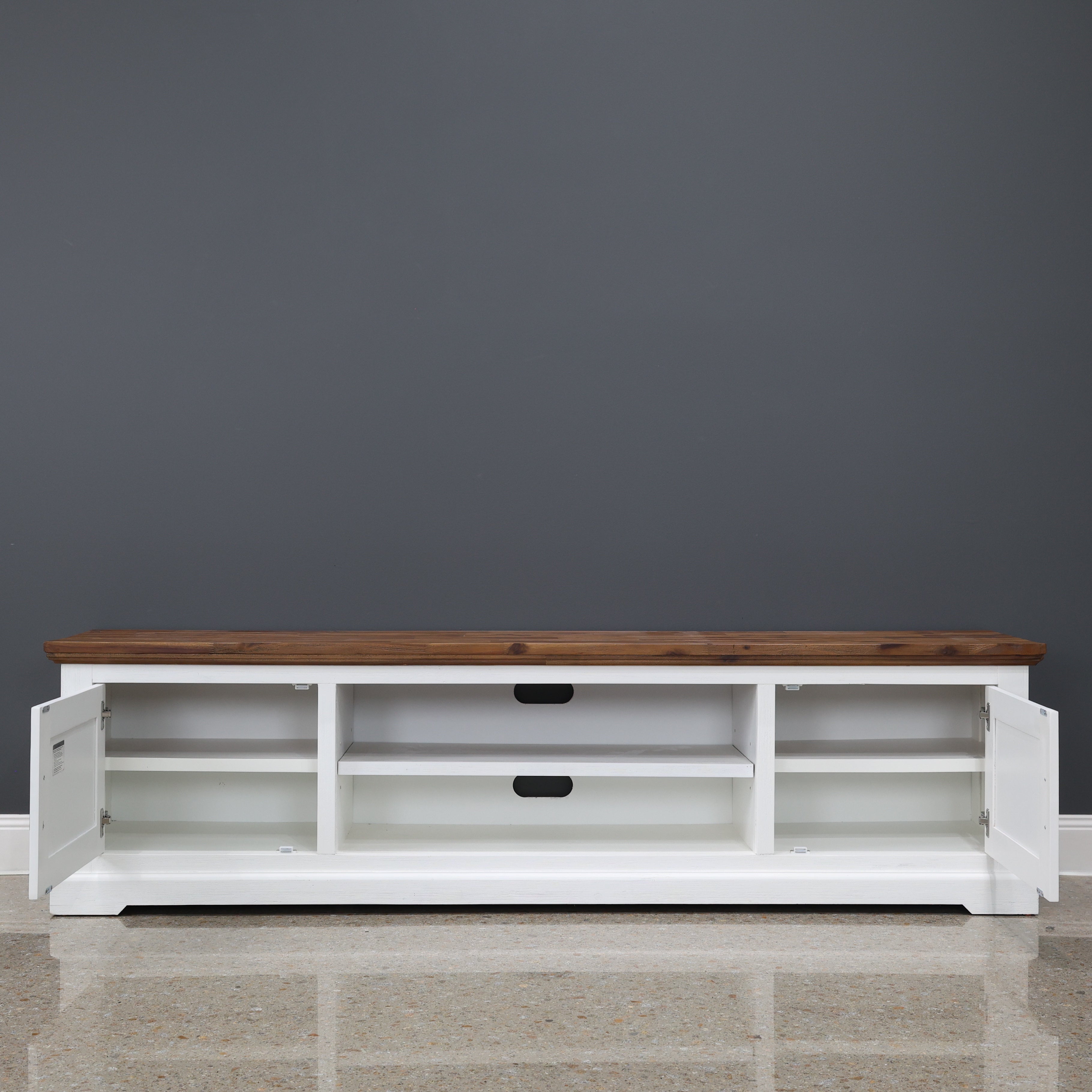 Provedore Two Tone Tv Unit - Large