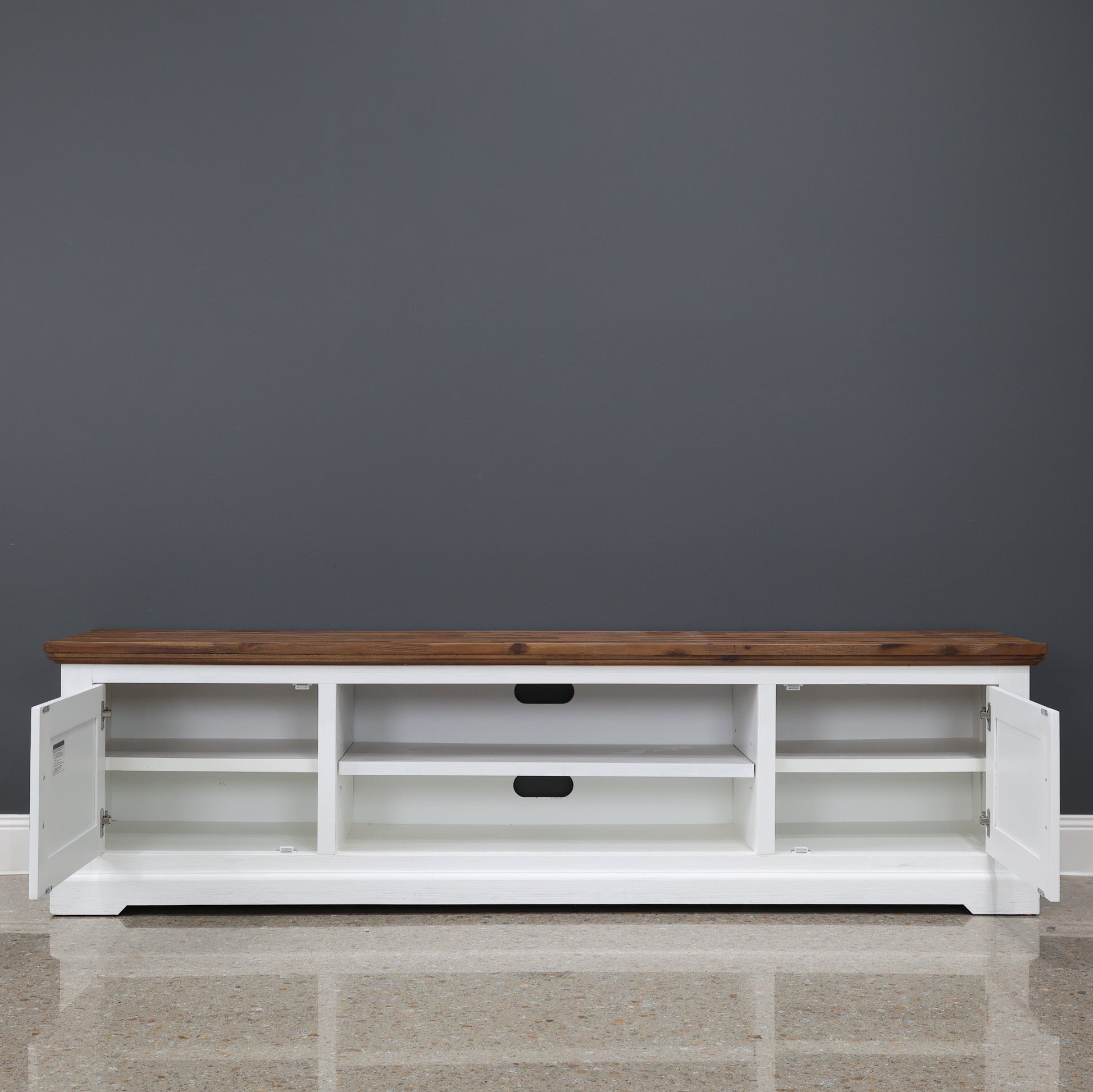 Provedore Two Tone Tv Unit - Large