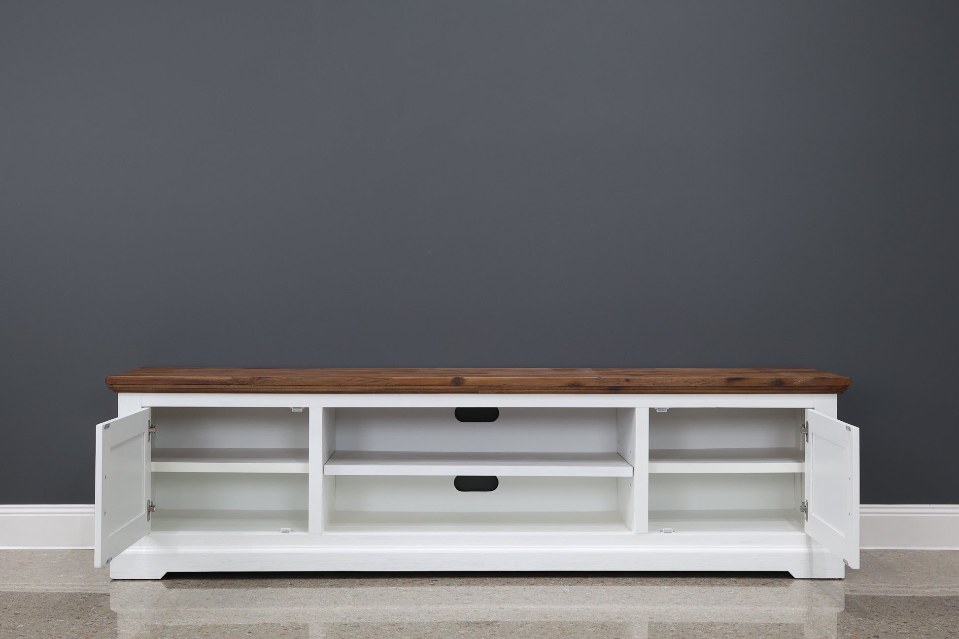 Provedore Two Tone Tv Unit - Large