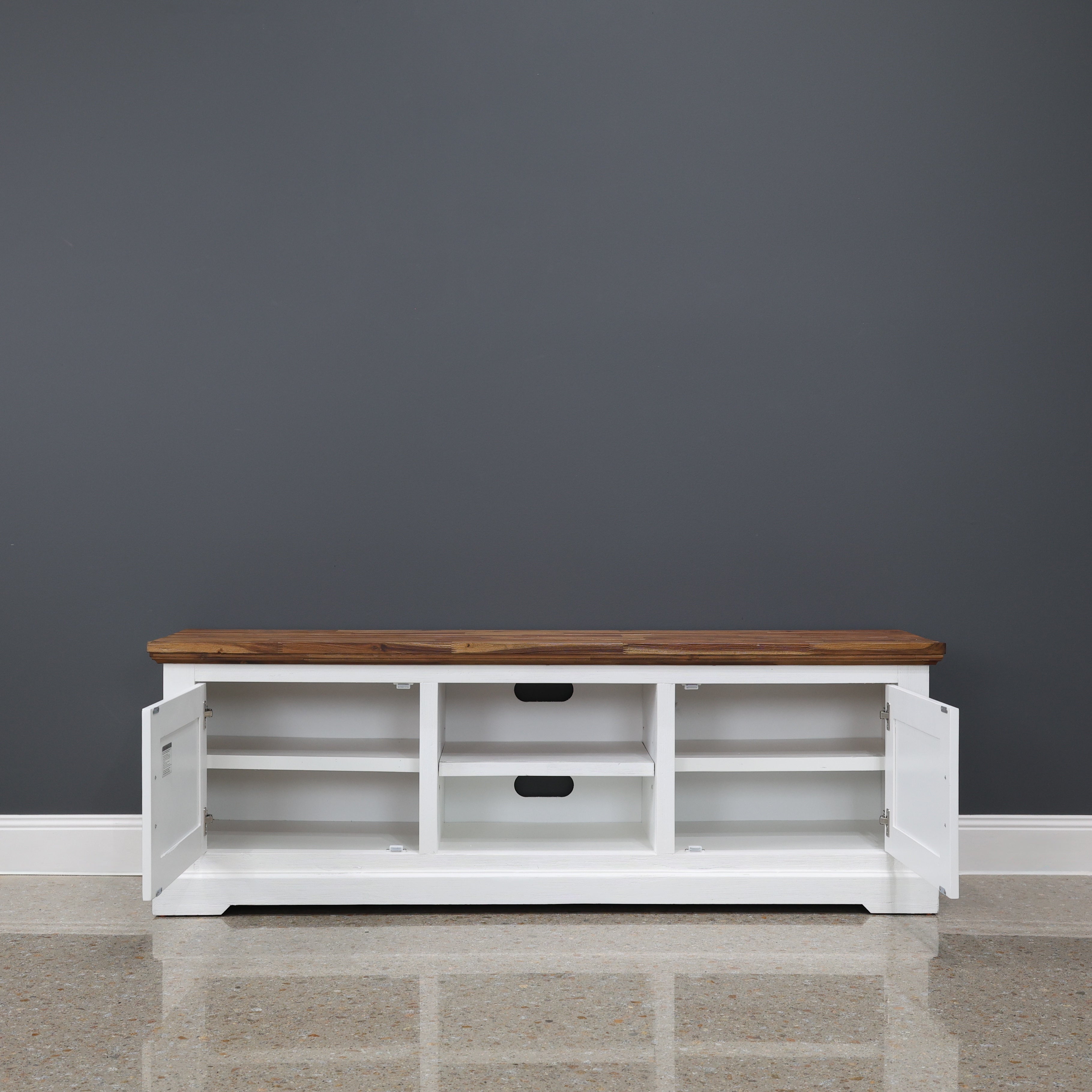 Provedore Two Tone Tv Unit - Medium