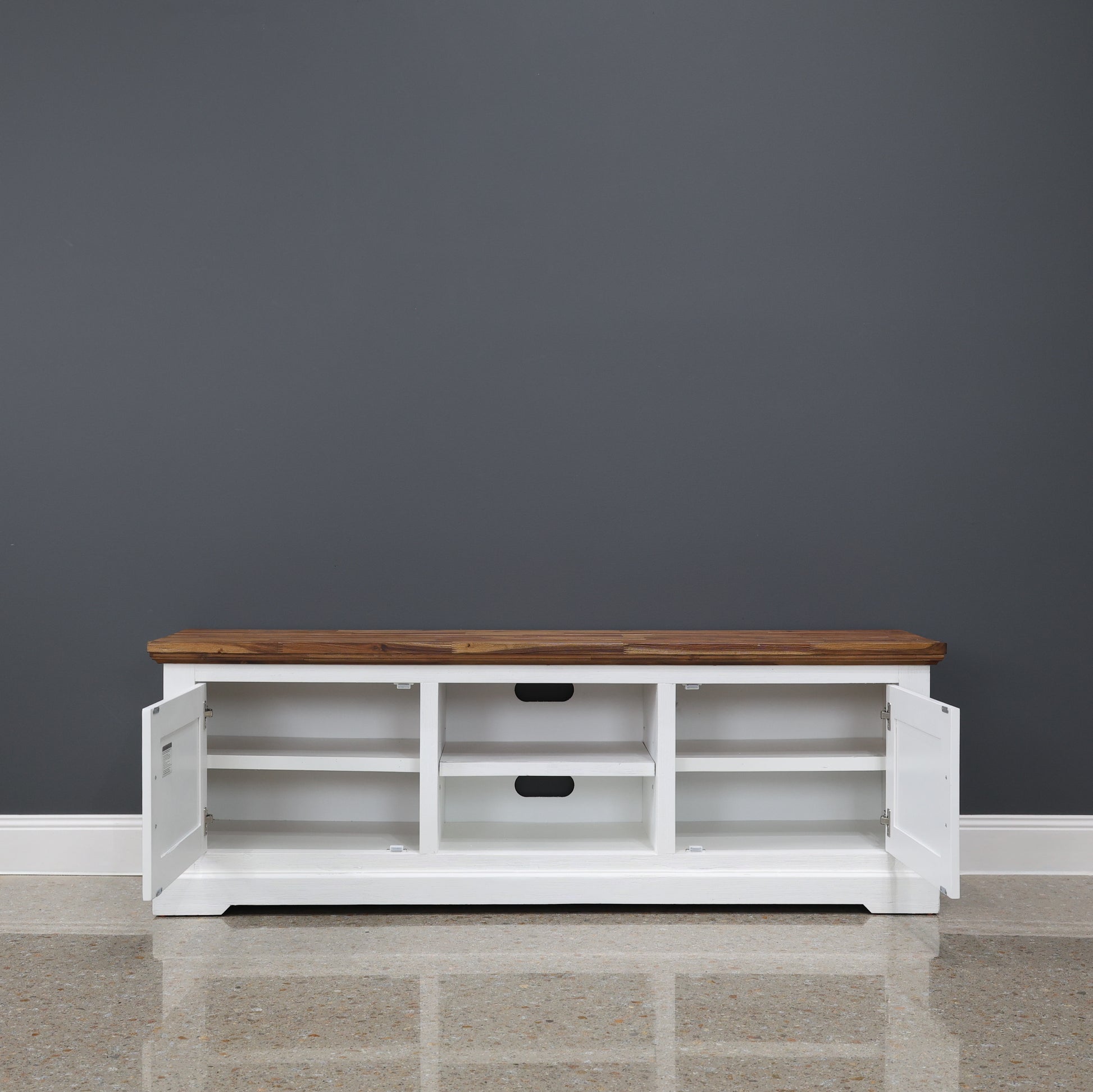 Provedore Two Tone Tv Unit - Medium