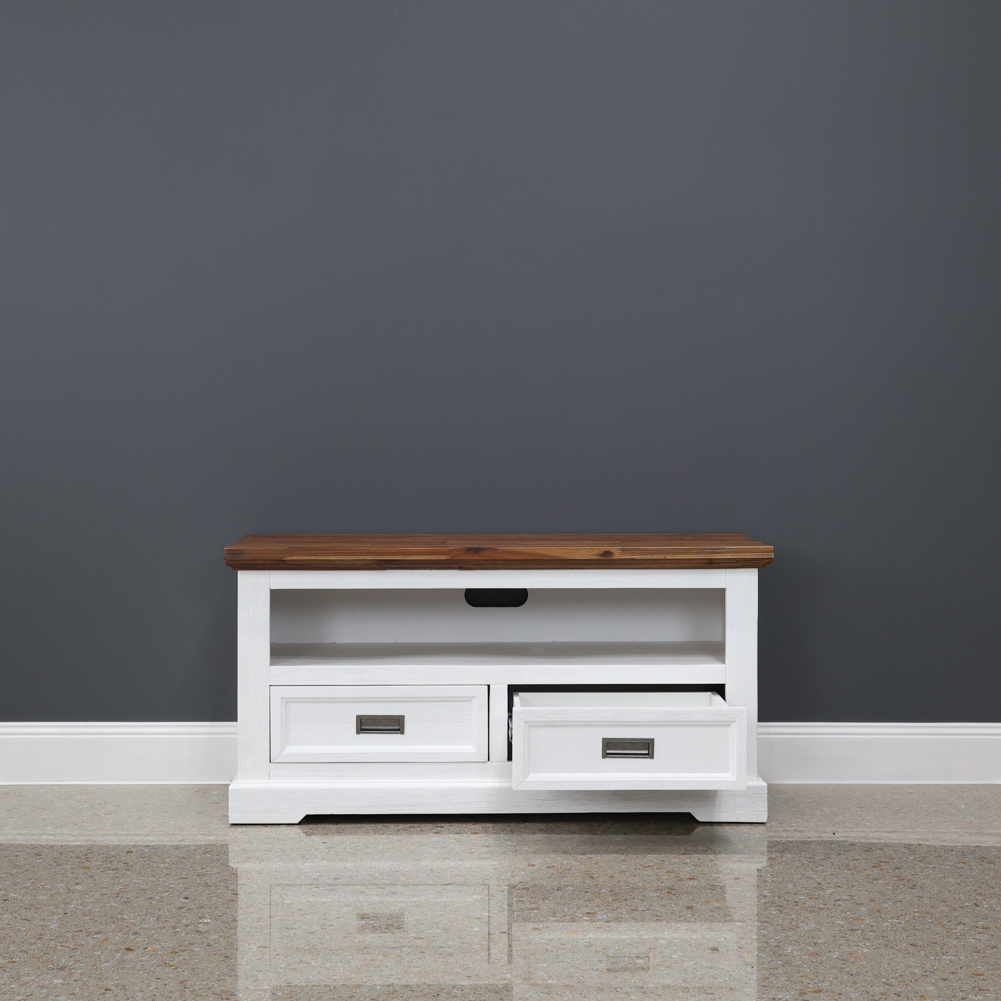 Provedore Two Tone Tv Unit - Small