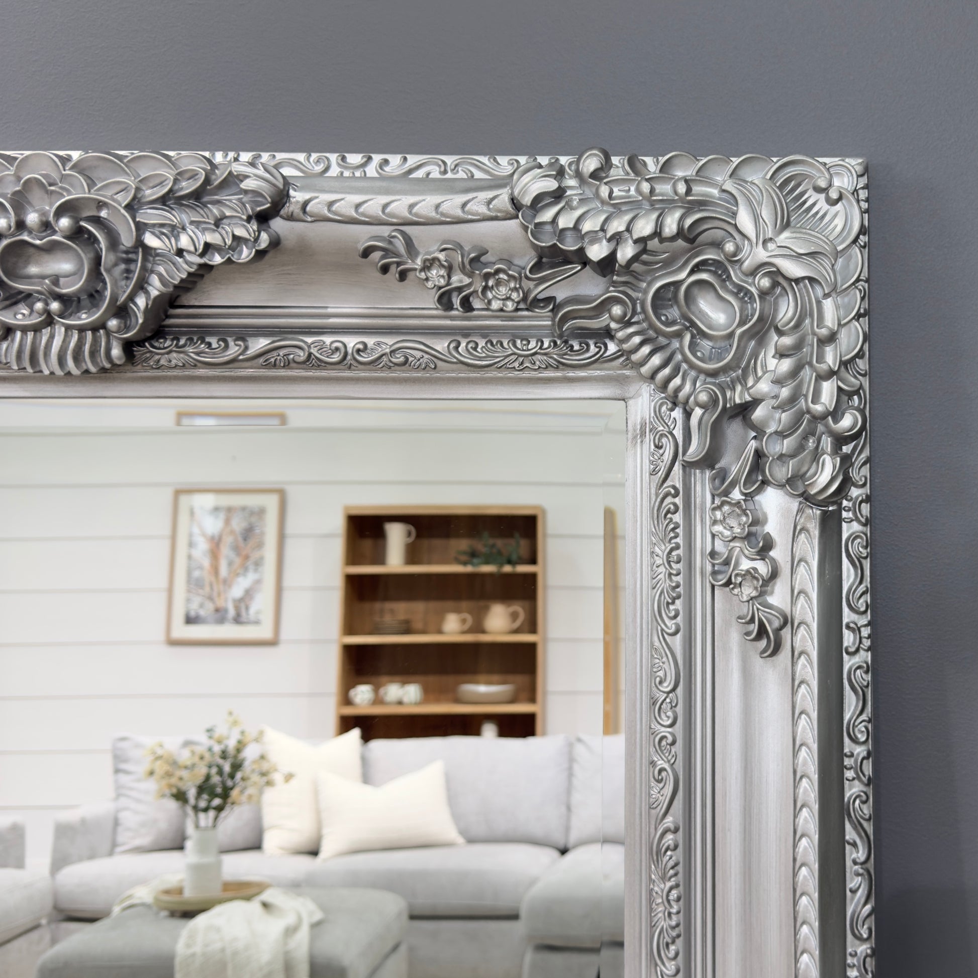 Isabella - Antique Mirror - Antique Silver