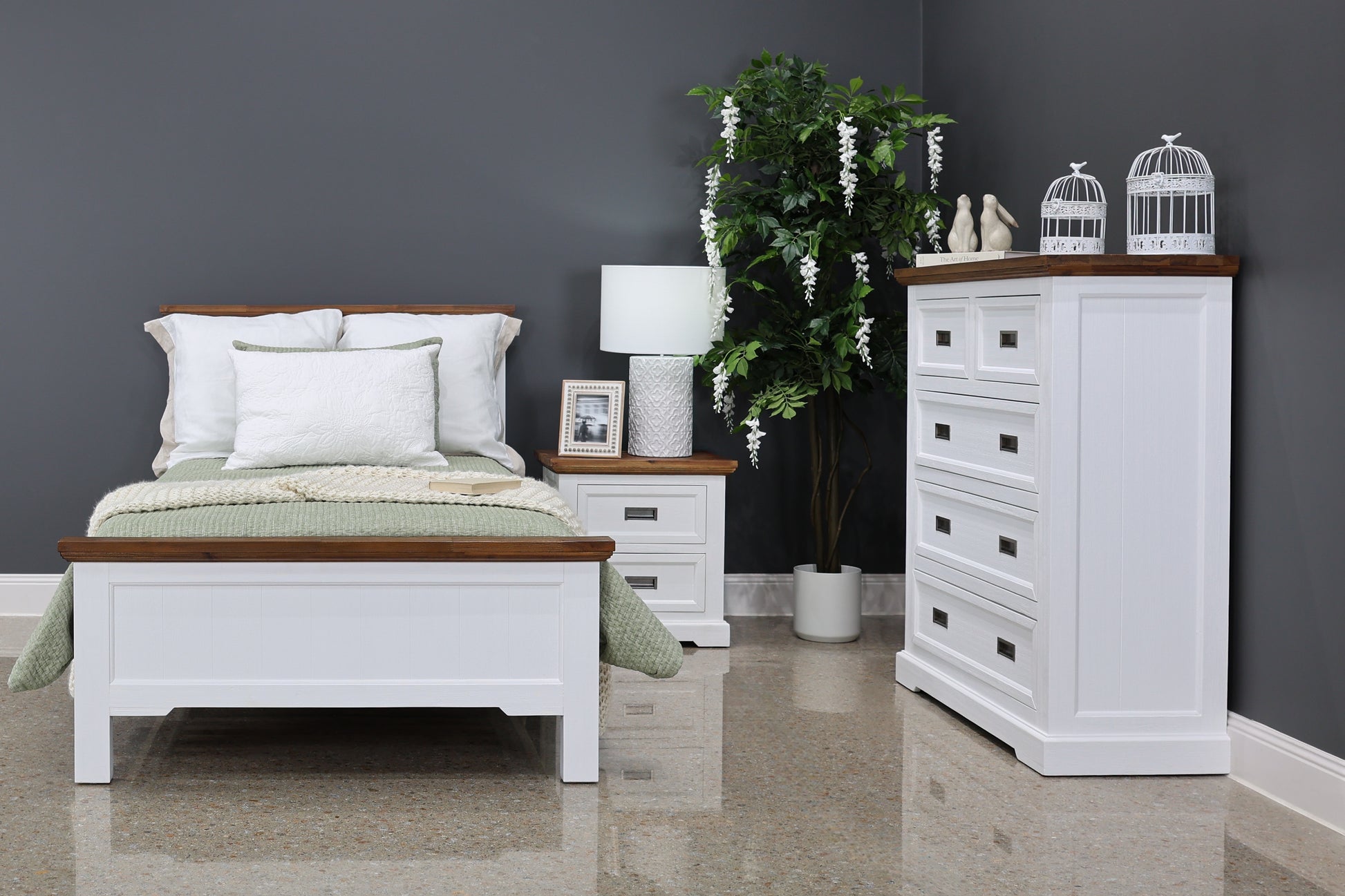 Provedore Two Tone Bed - King Single