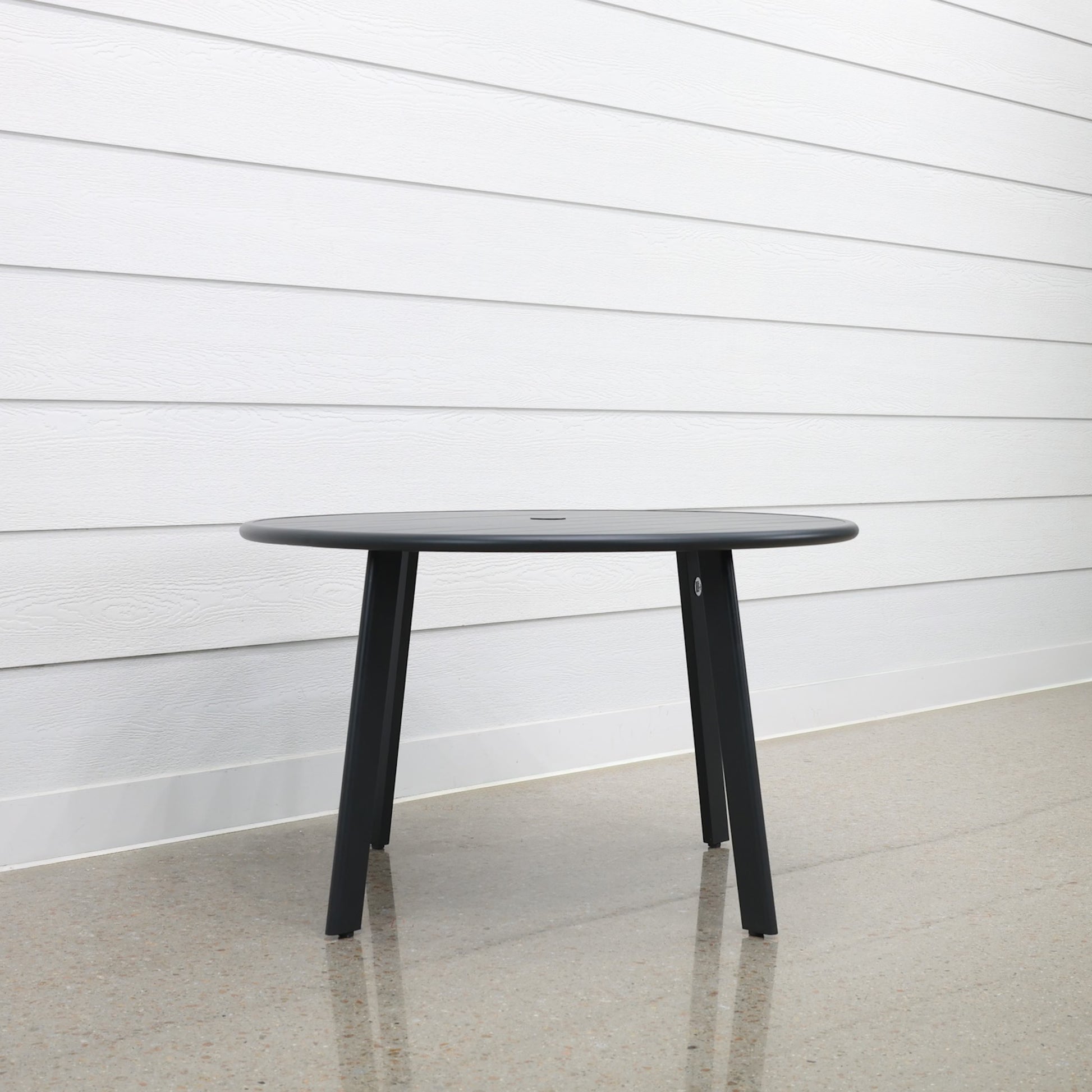 Avignon Dining Table Round - Charcoal