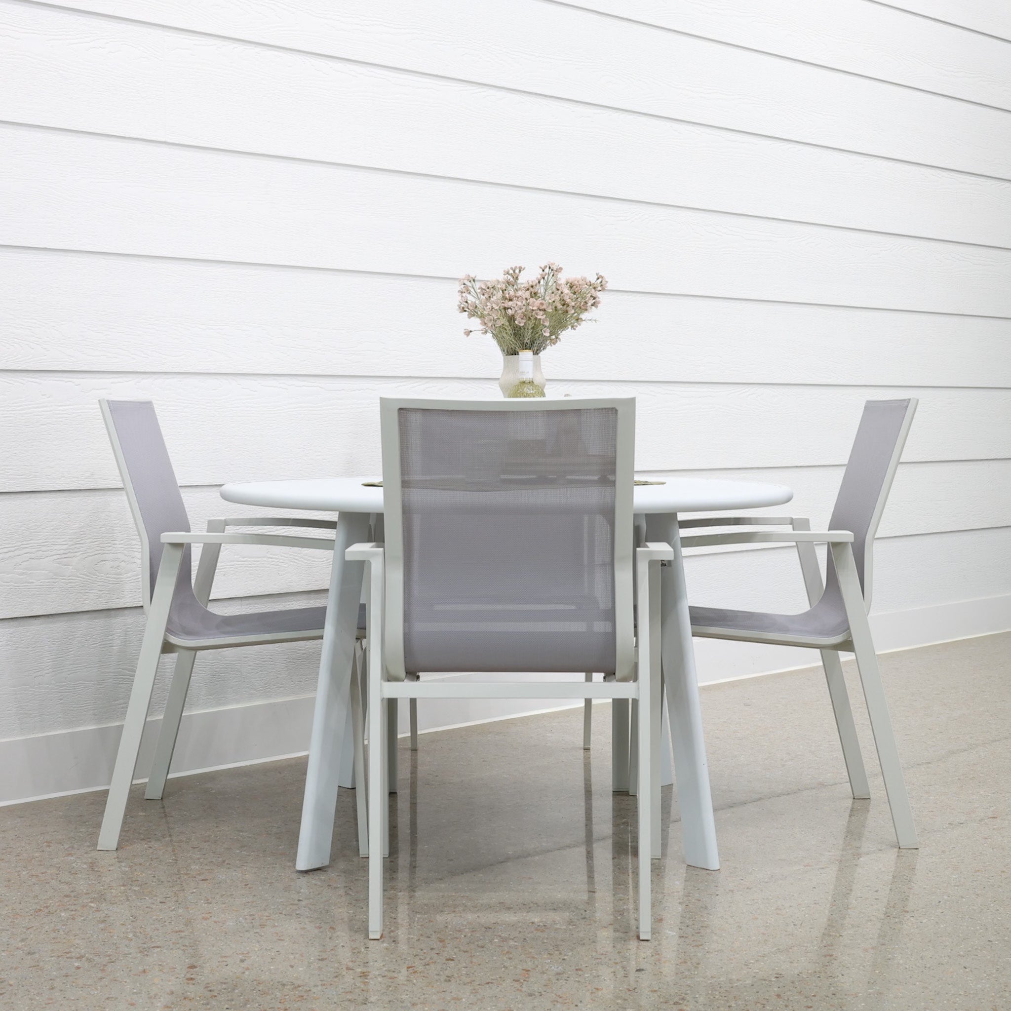 Avignon Dining Table Round - White