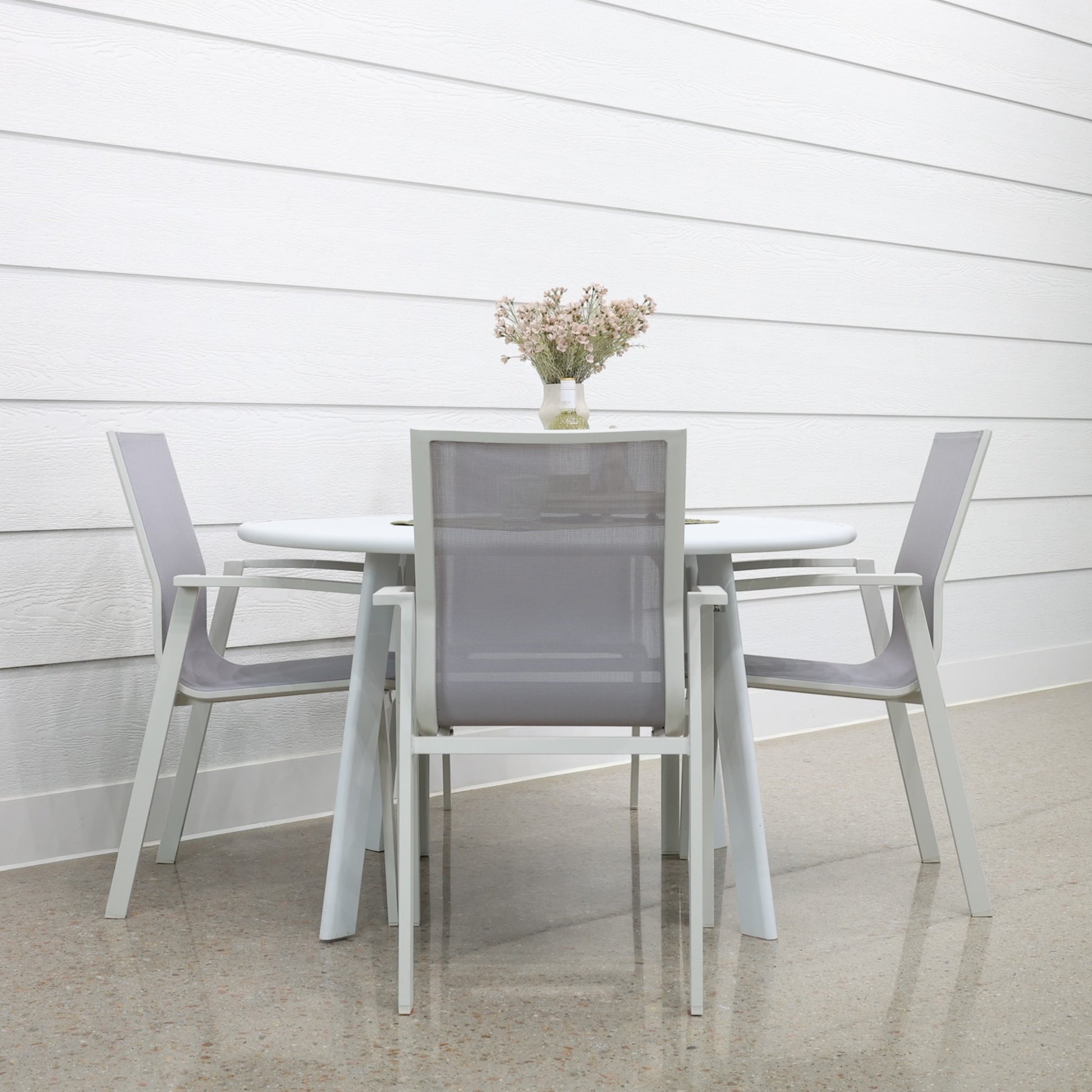 Avignon Dining Table Round - White