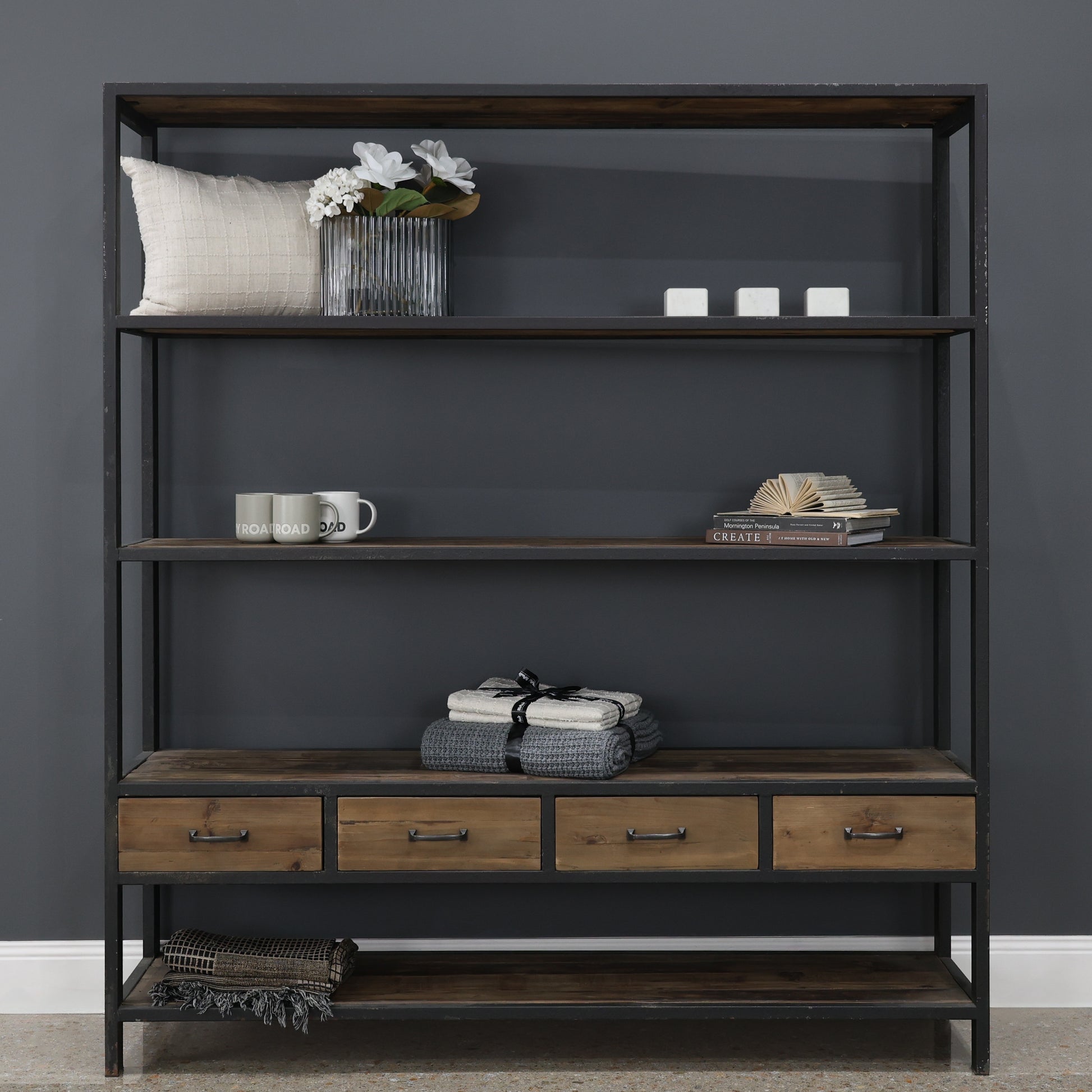 Hagrid Bookcase Large w/ 4 Drawers