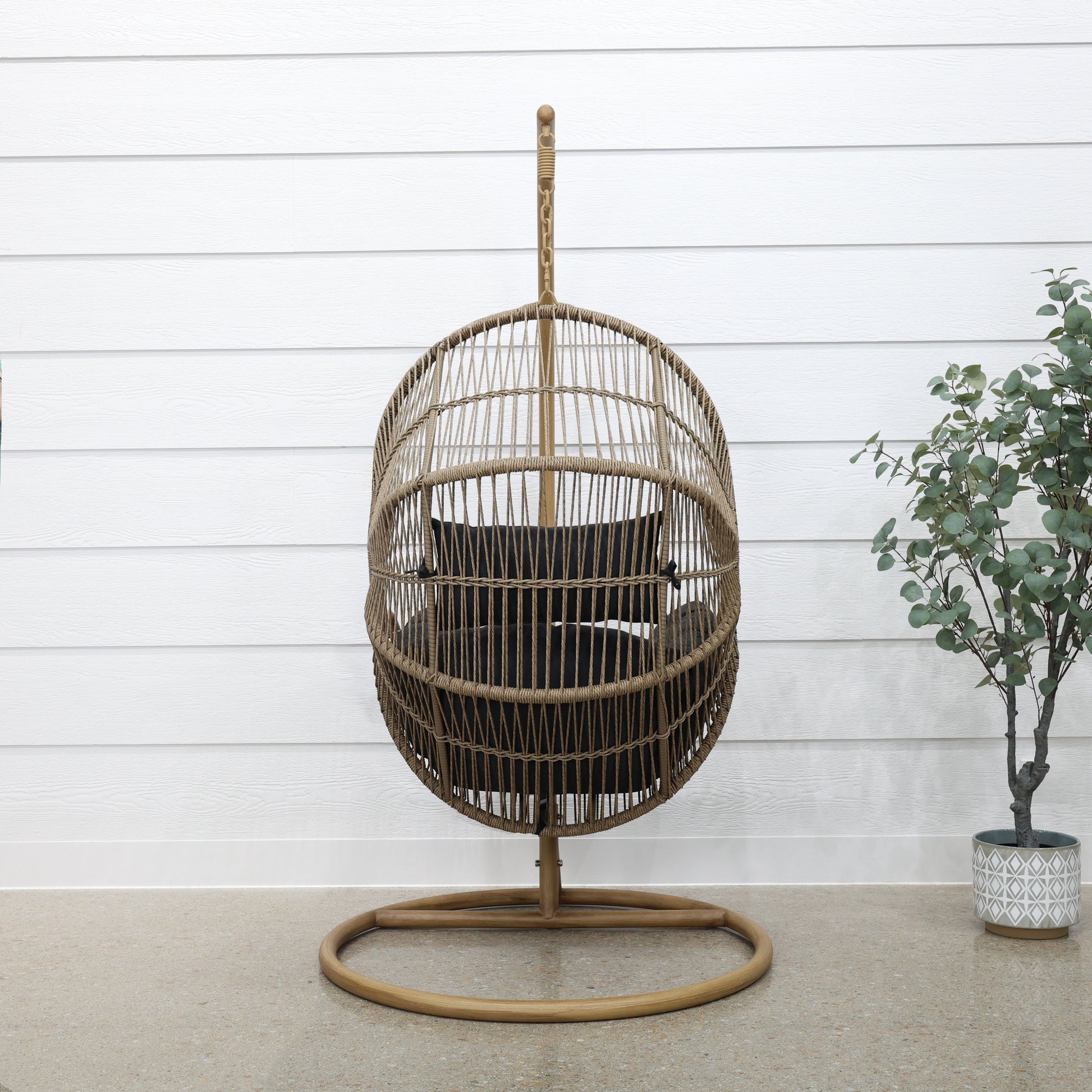 Atlantic Hanging Egg Chair - Wheat