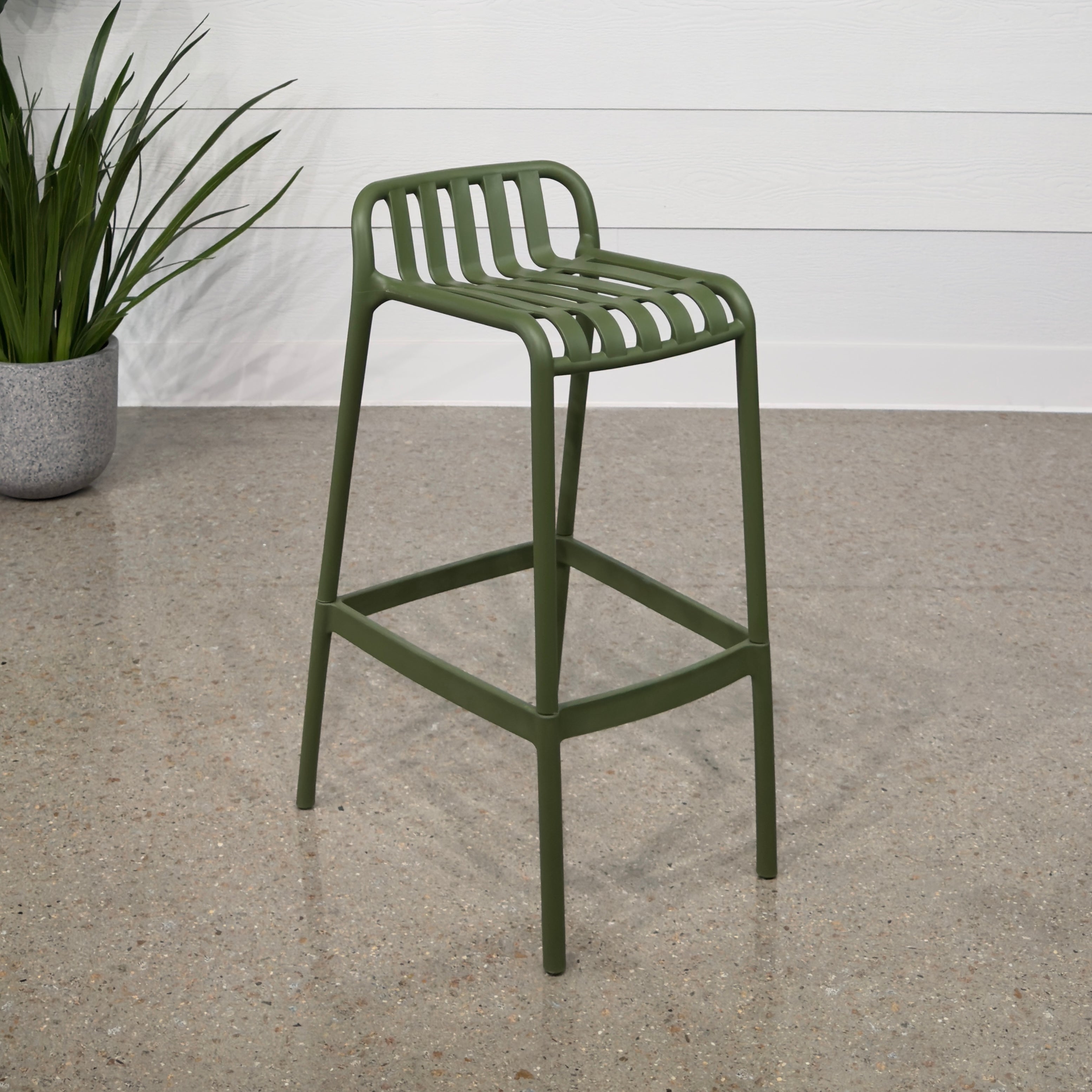 Roselle Bar Stool - Green