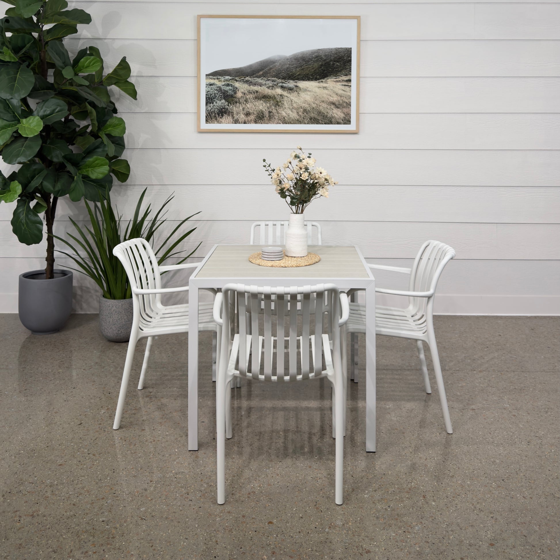 Newtown Square Dining Table - White