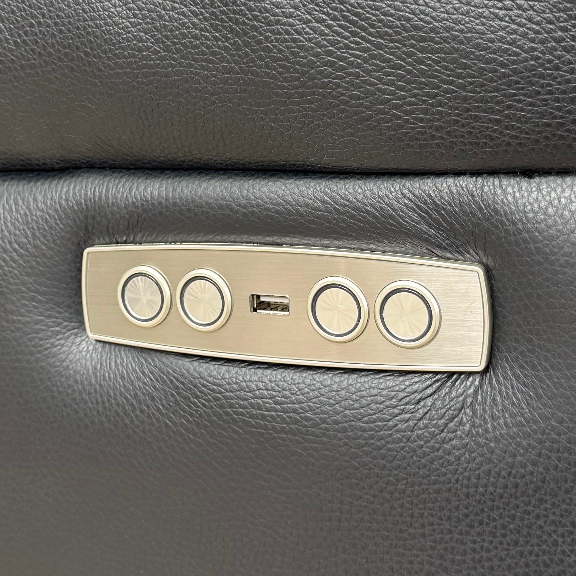 Parkes 1 Seater Electric Recliner - Black Leather