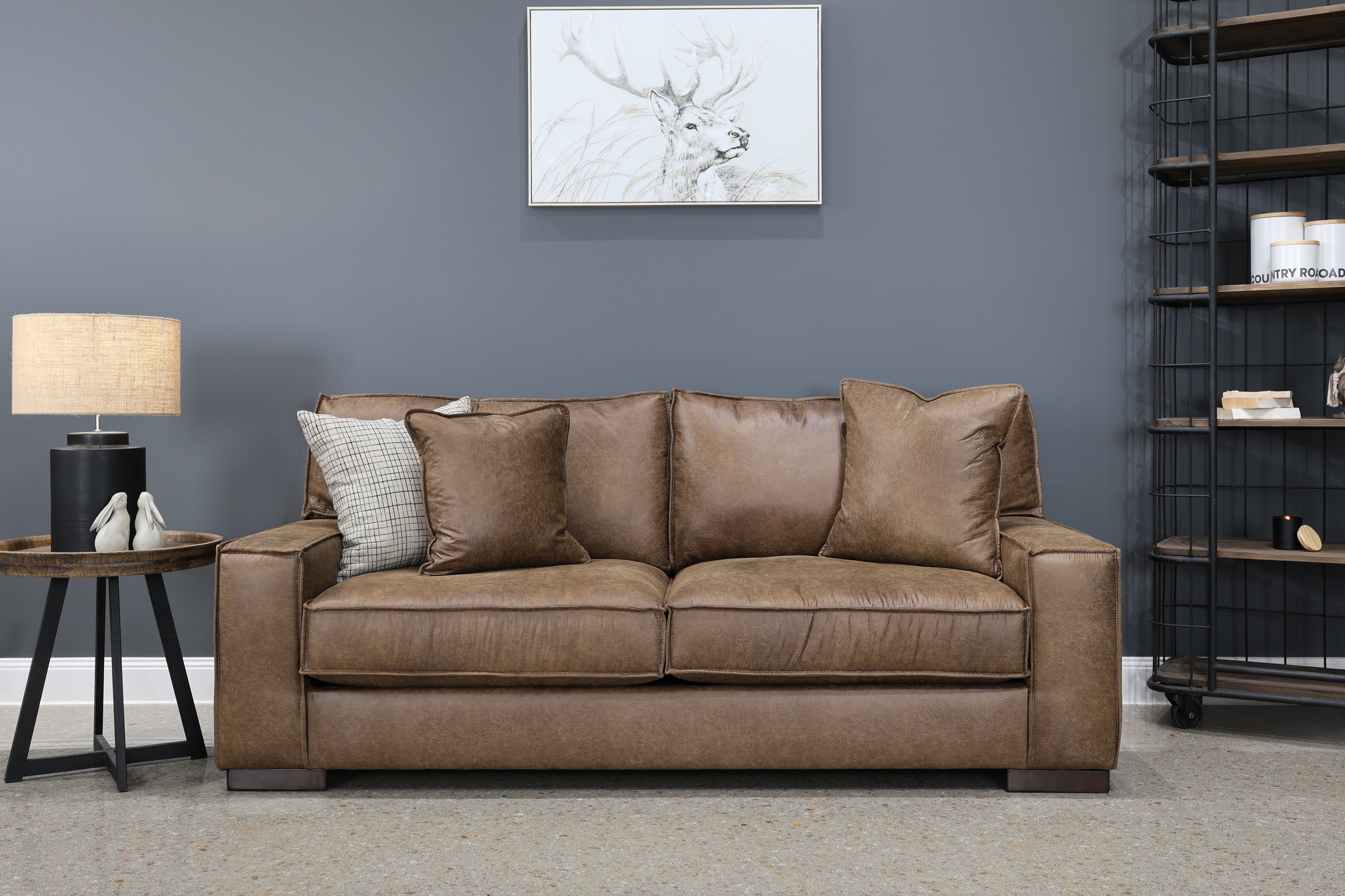 Gembrook Sofa - Tan Leather Air