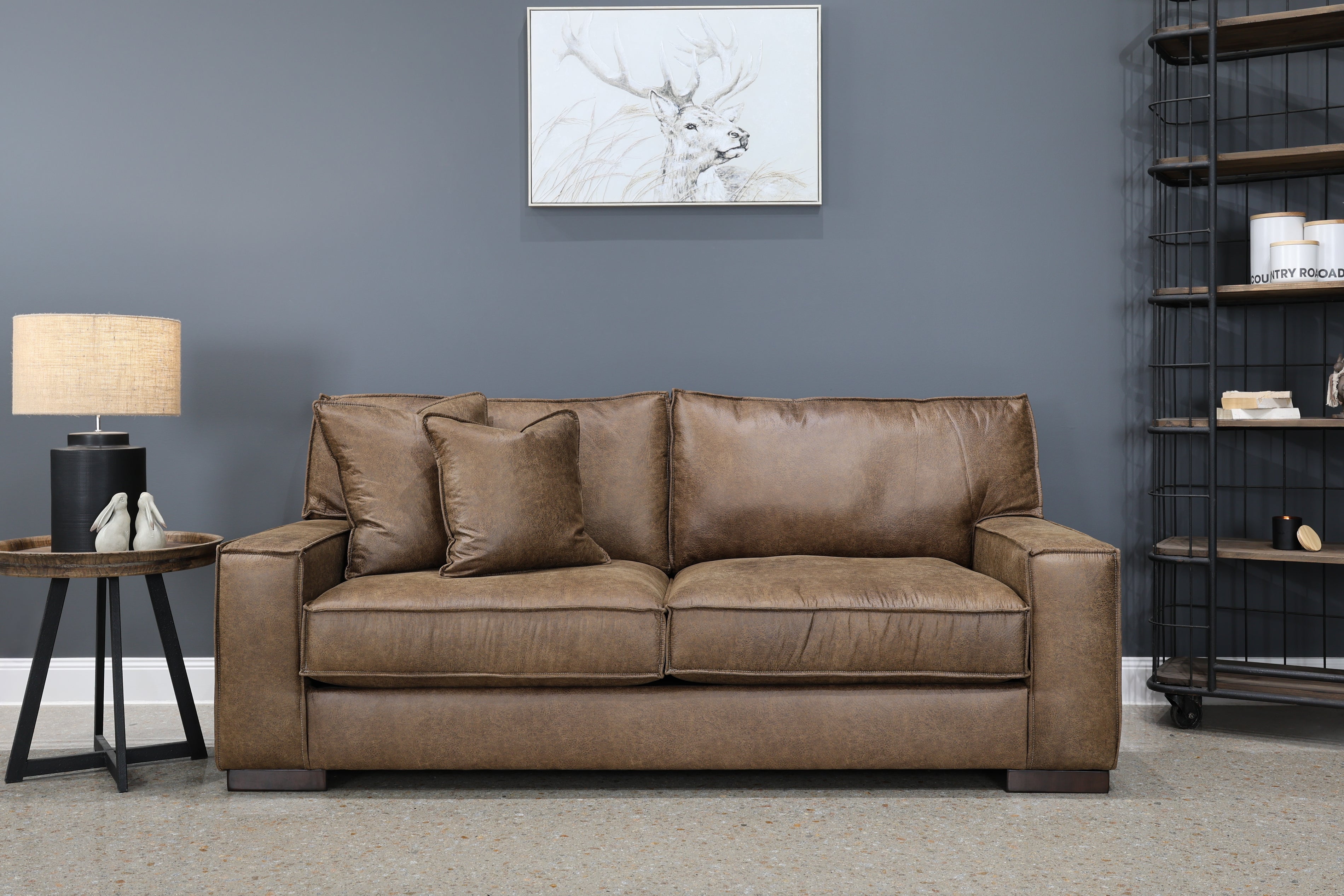 Gembrook Sofa - Tan Leather Air