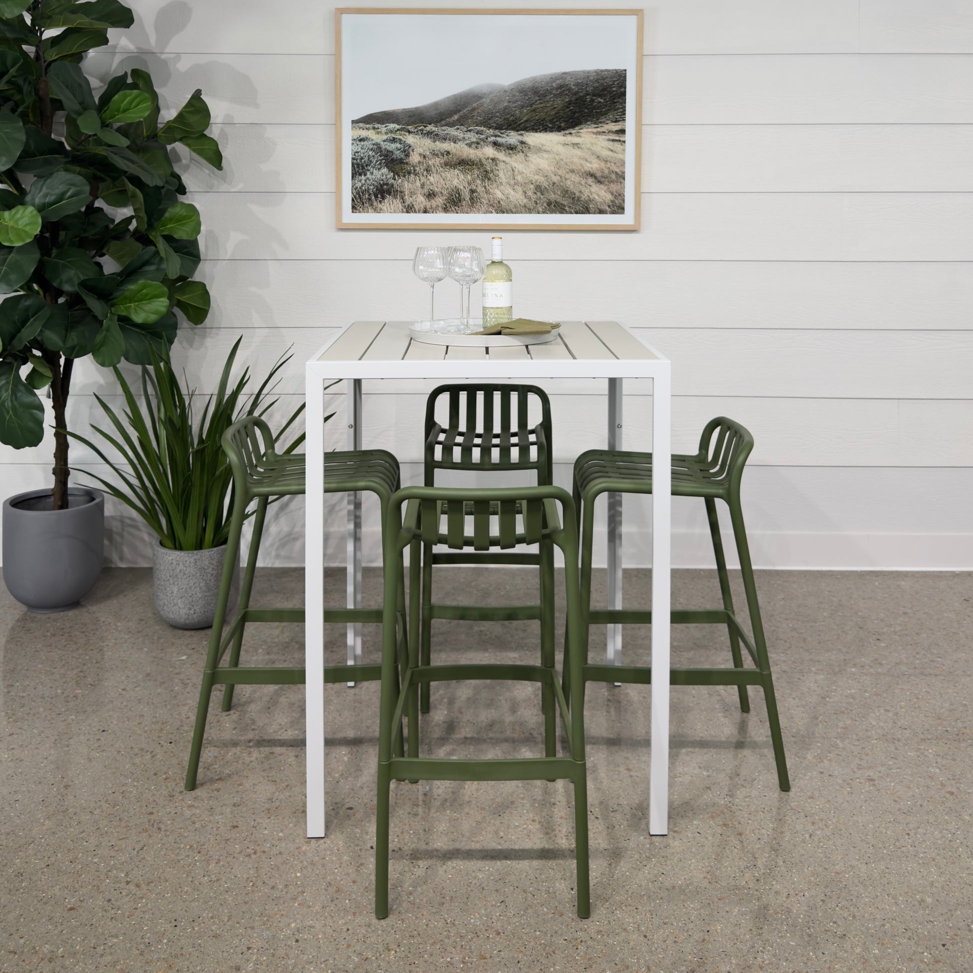 Roselle Bar Stool - Green