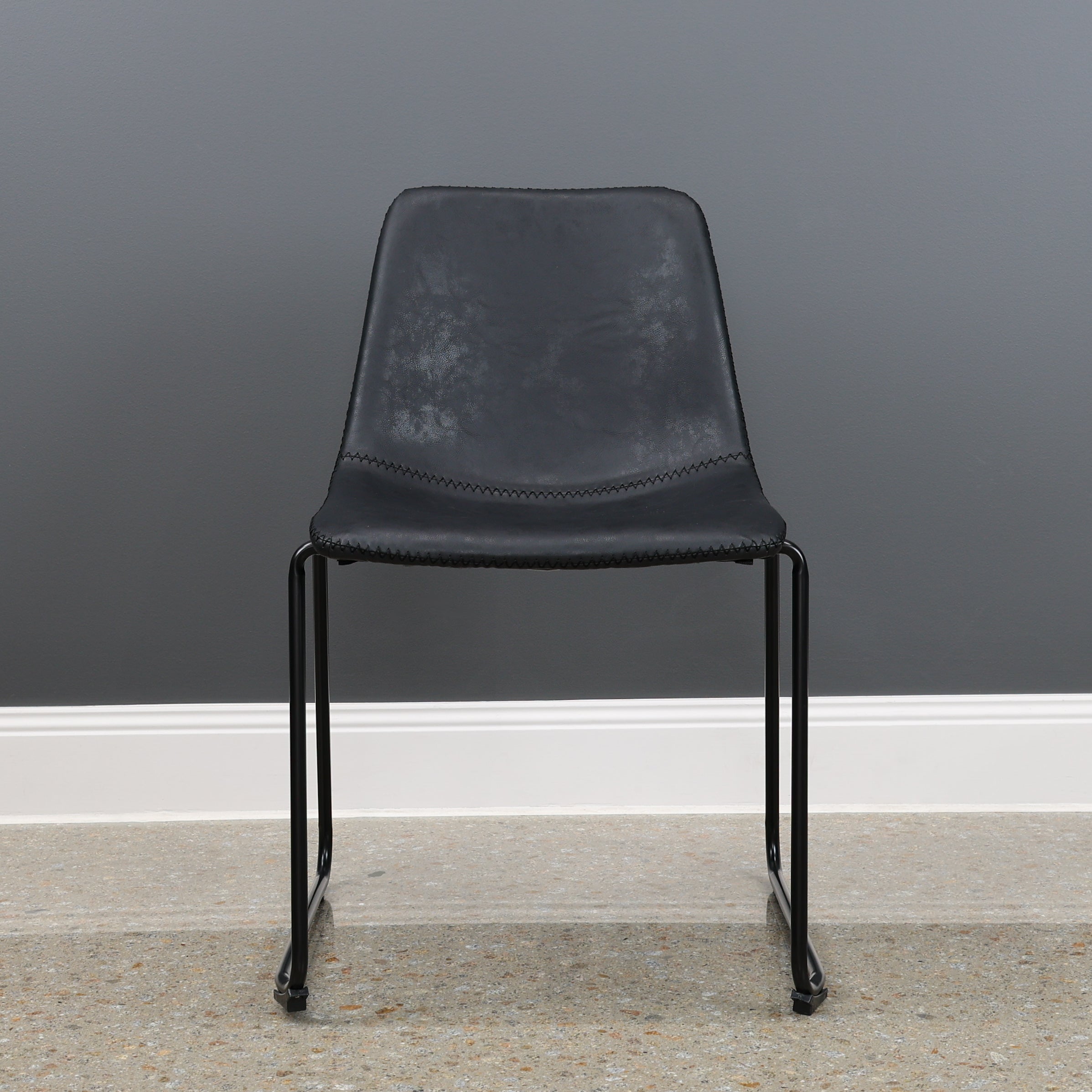 Amy Stackable Dining Chair - Black