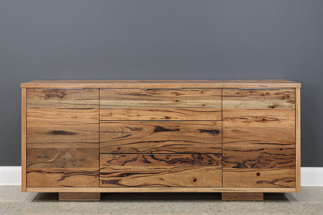 The Marri Wood Buffet w/ 3 Drawers 2 Doors